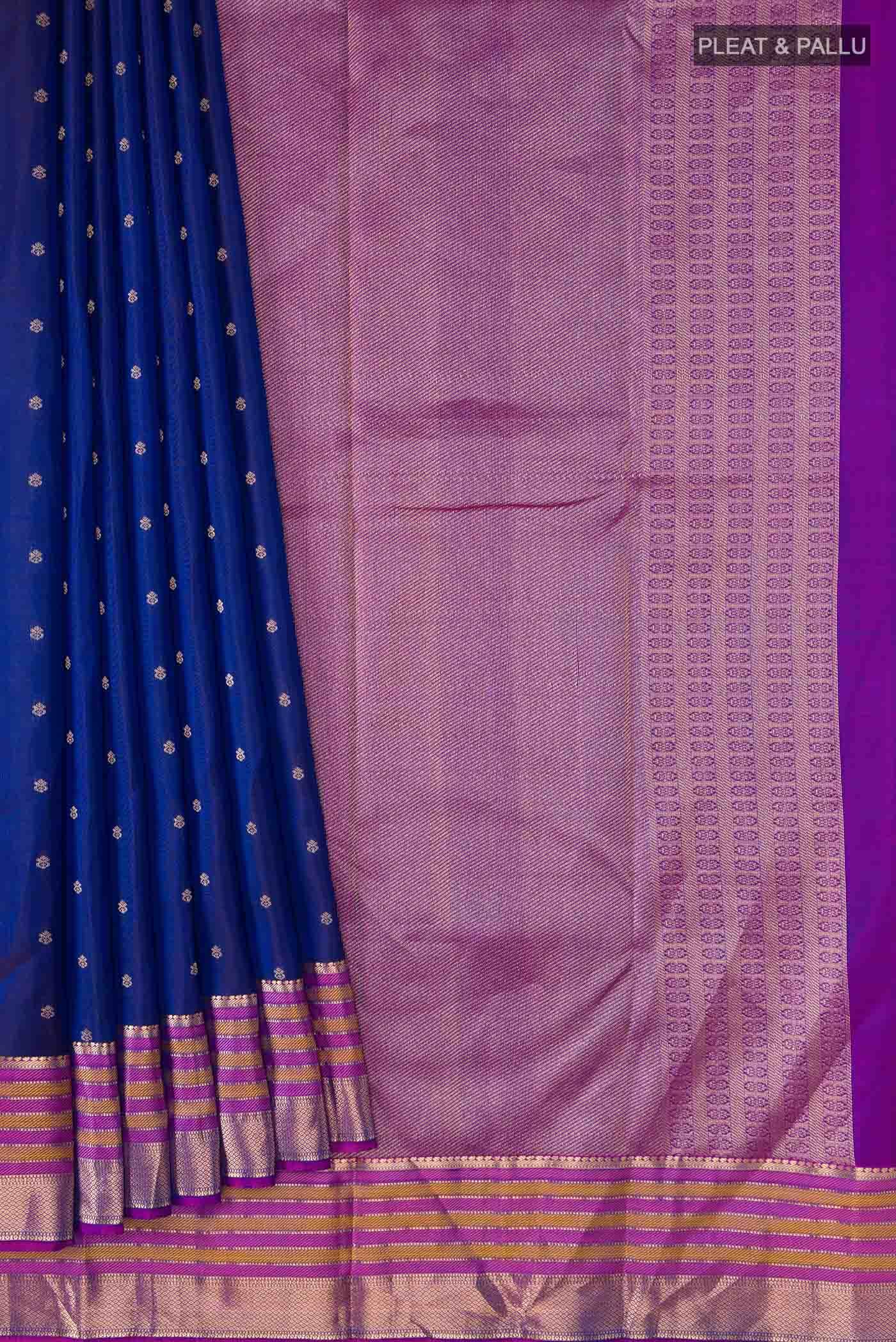 Blue Kanchipuram Silk Saree