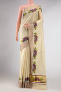Gold Kerala Cotton Saree