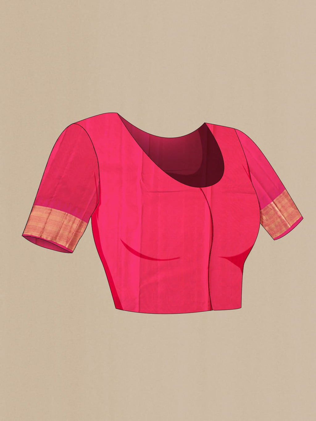 Maroon Kanchipuram Silk Saree