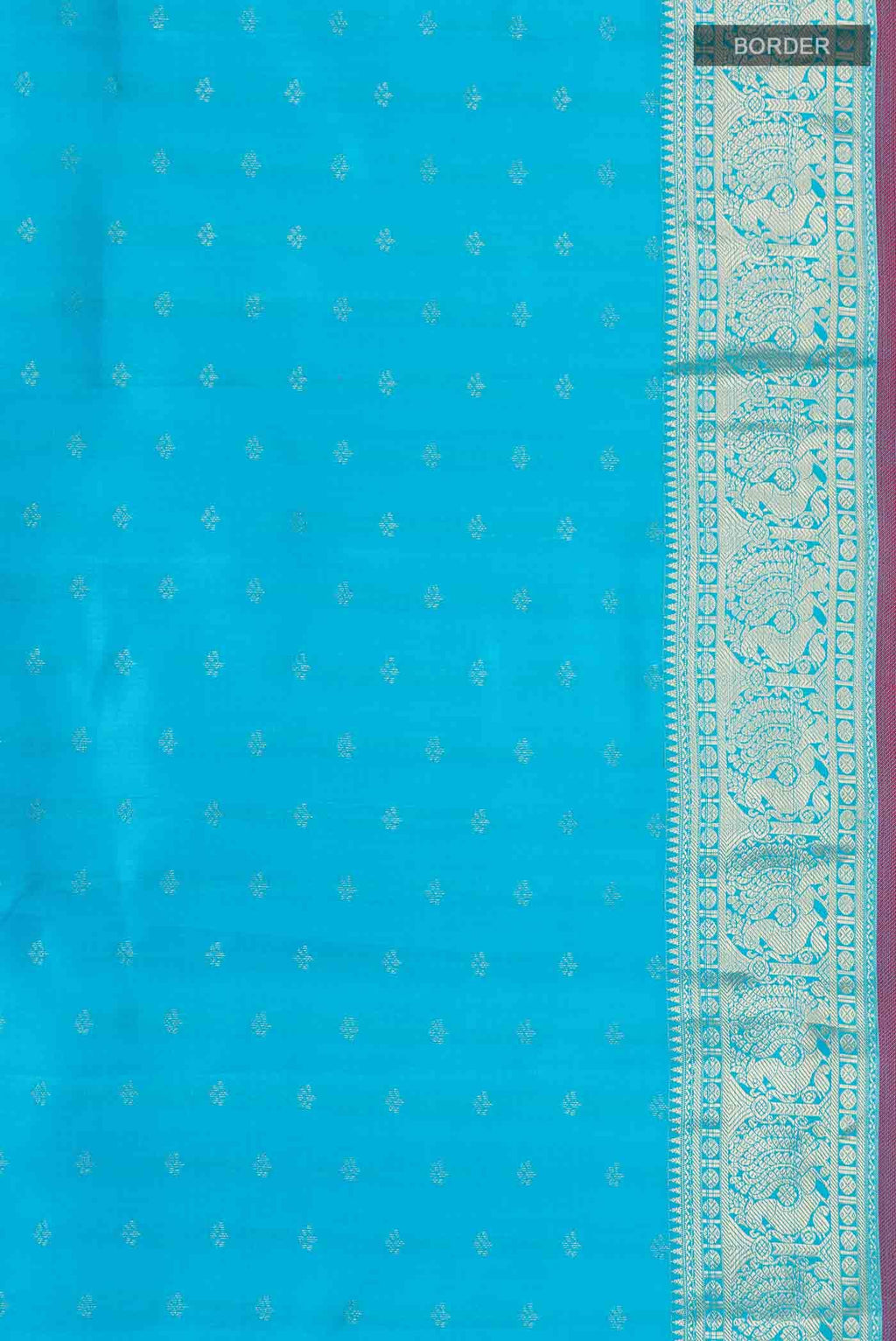 Blue Kanchipuram Silk Saree