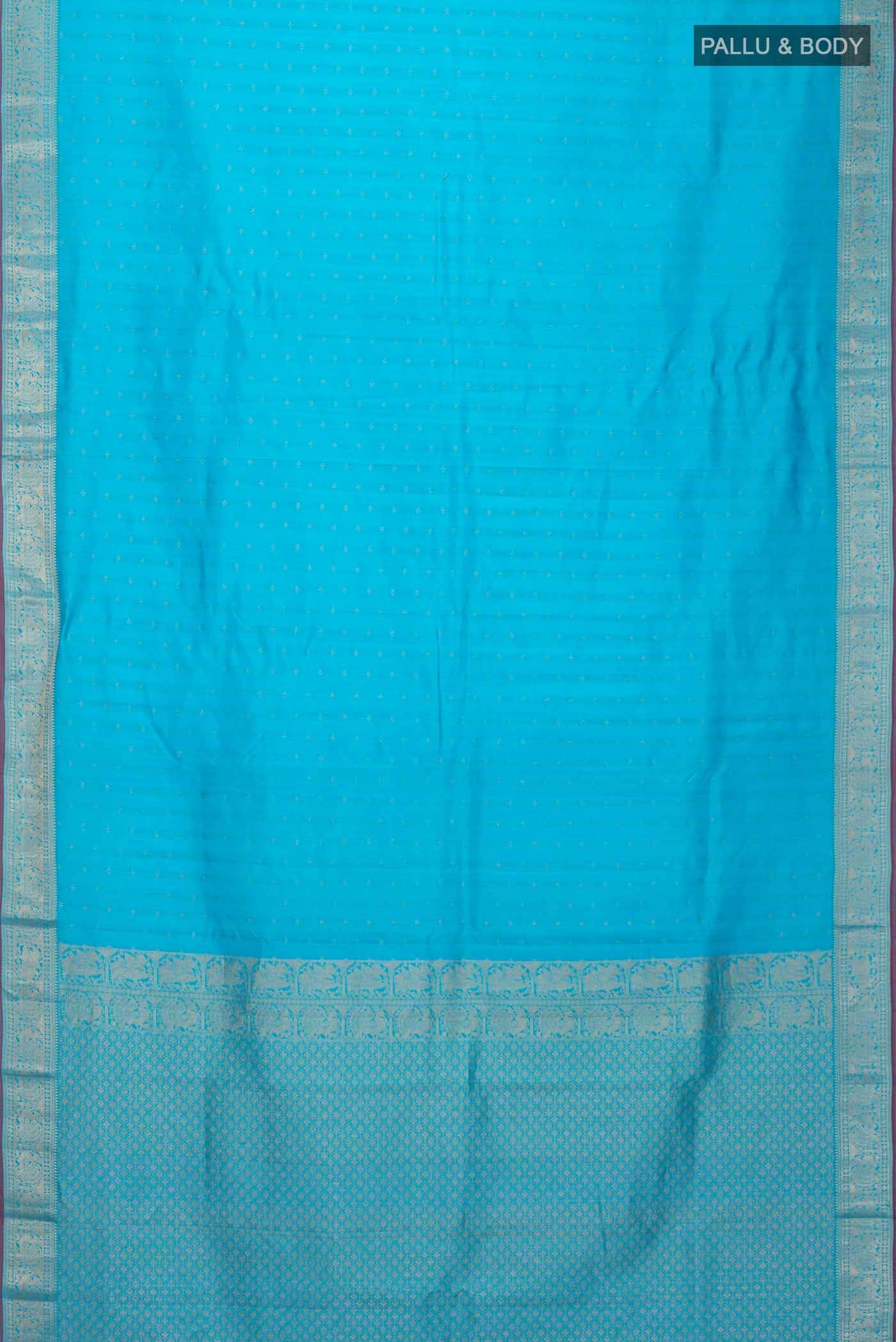 Blue Kanchipuram Silk Saree