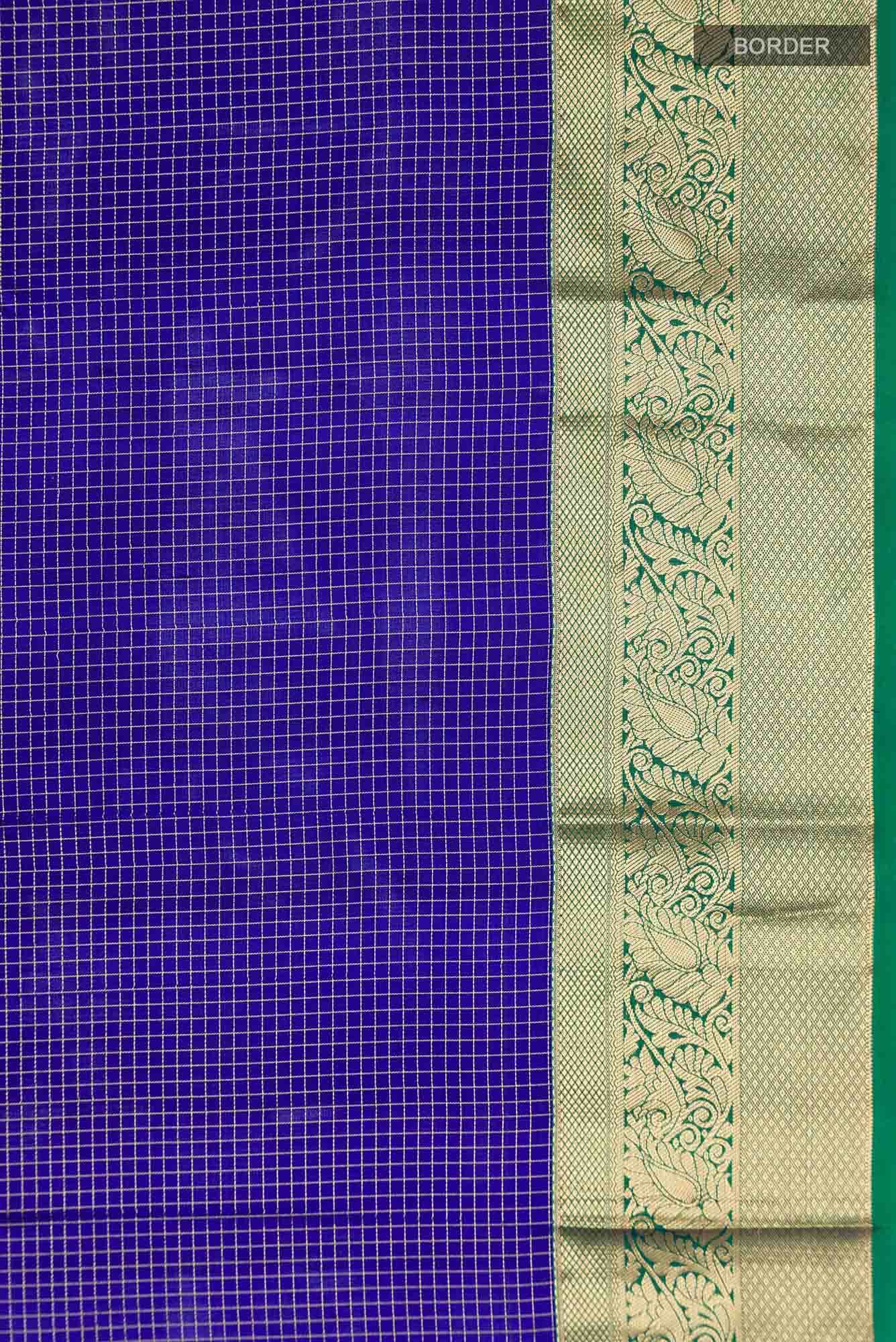 Blue Kanchipuram Silk Saree
