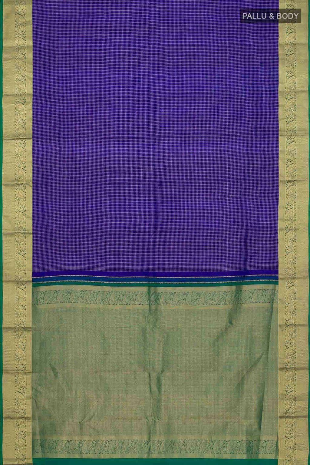 Blue Kanchipuram Silk Saree