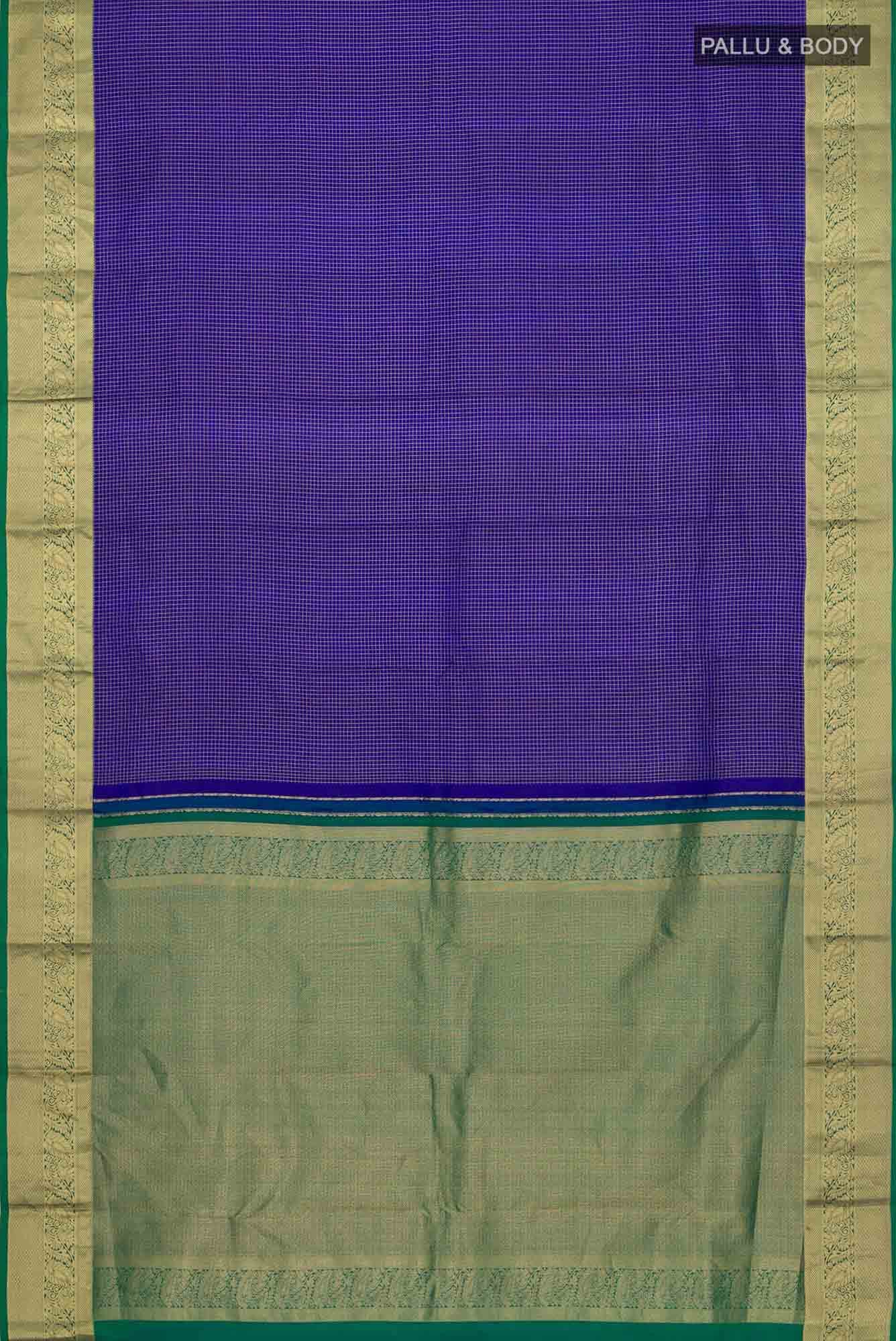 Blue Kanchipuram Silk Saree