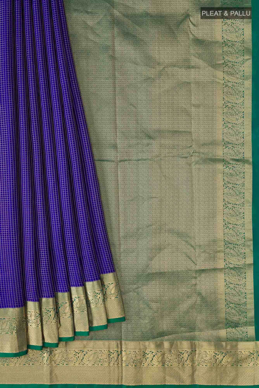 Blue Kanchipuram Silk Saree