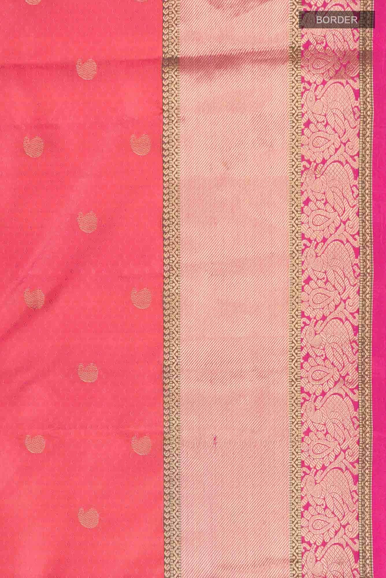 Orange Kanchipuram Silk Saree