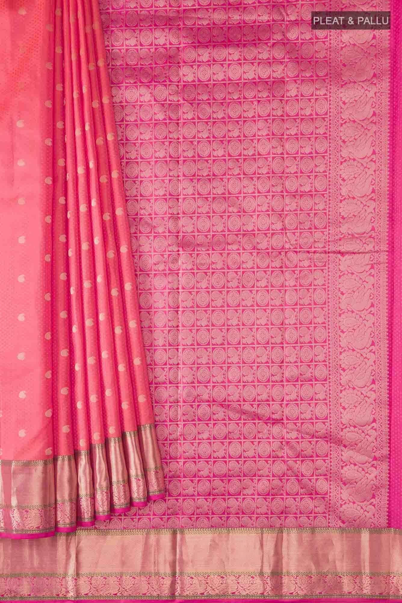Orange Kanchipuram Silk Saree