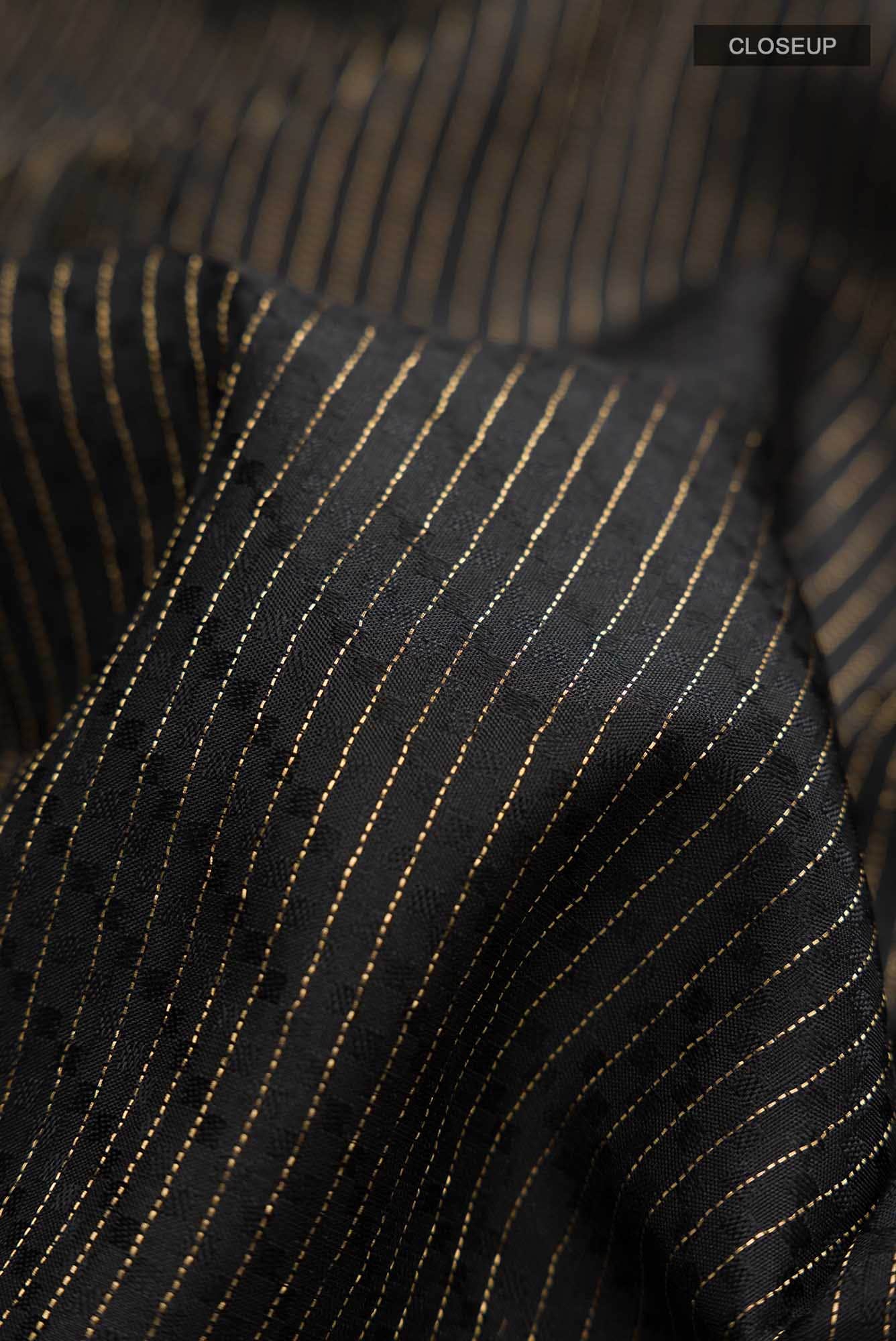 Black Kanchipuram Silk Saree