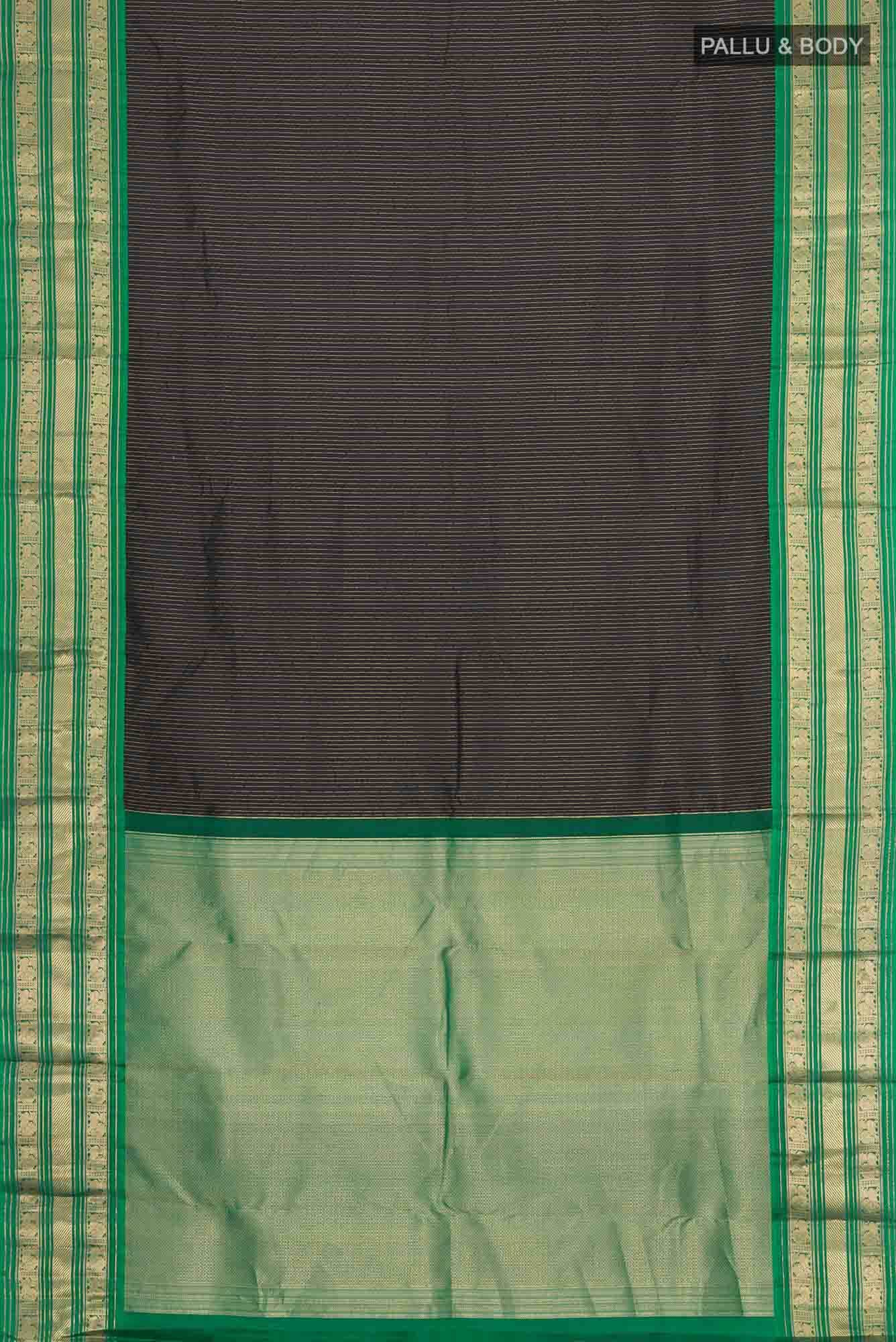 Black Kanchipuram Silk Saree