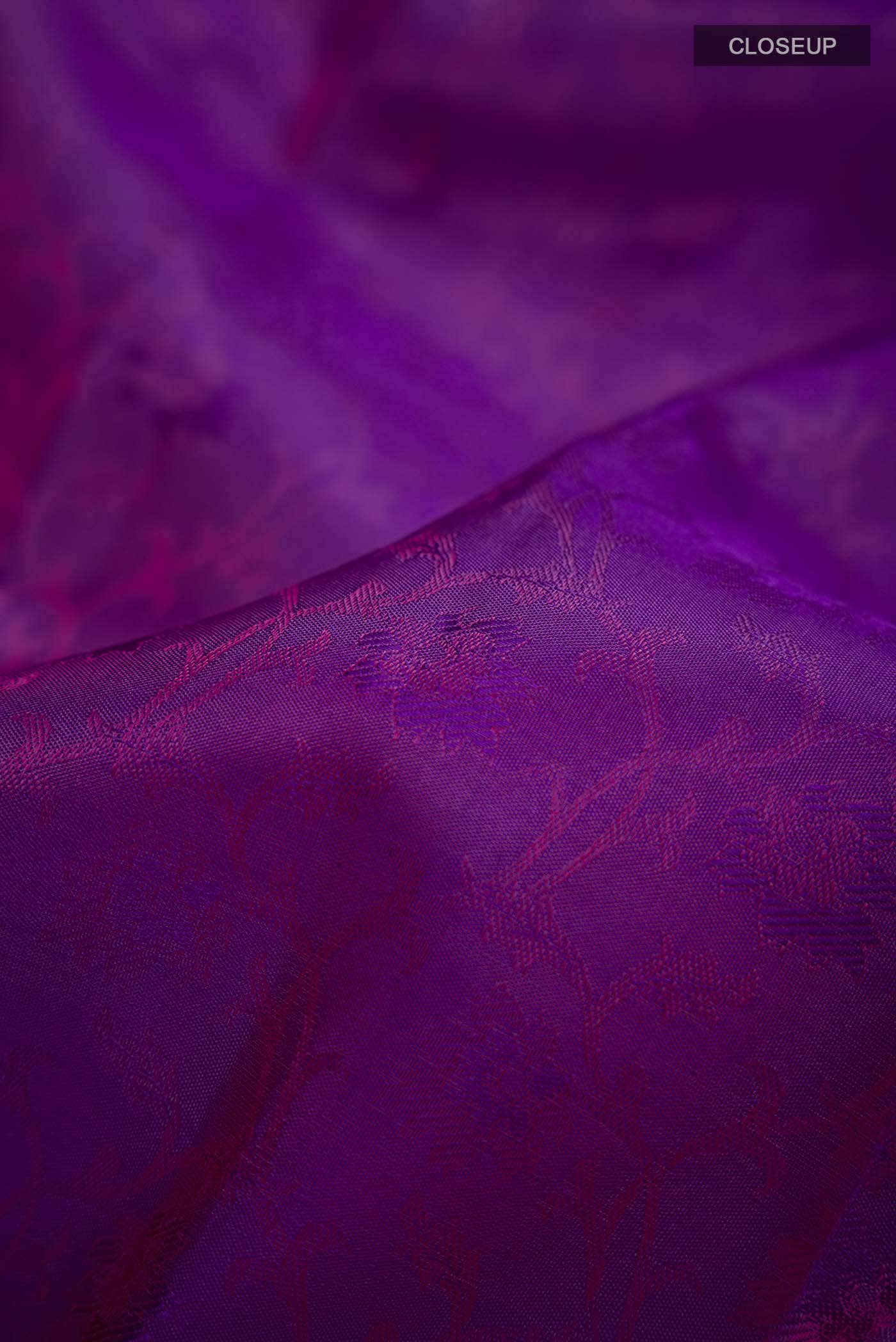 Purple Kanchipuram Silk Saree