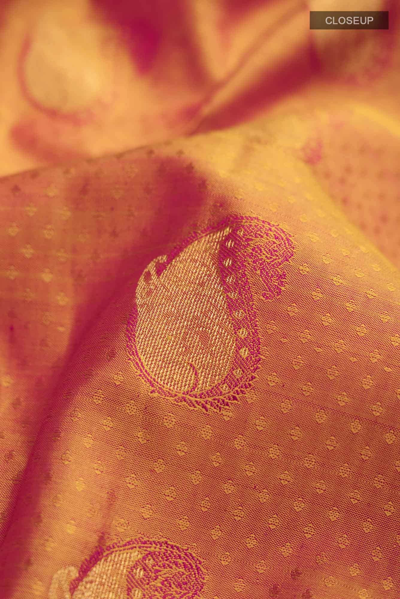 Pink Kanchipuram Silk Saree