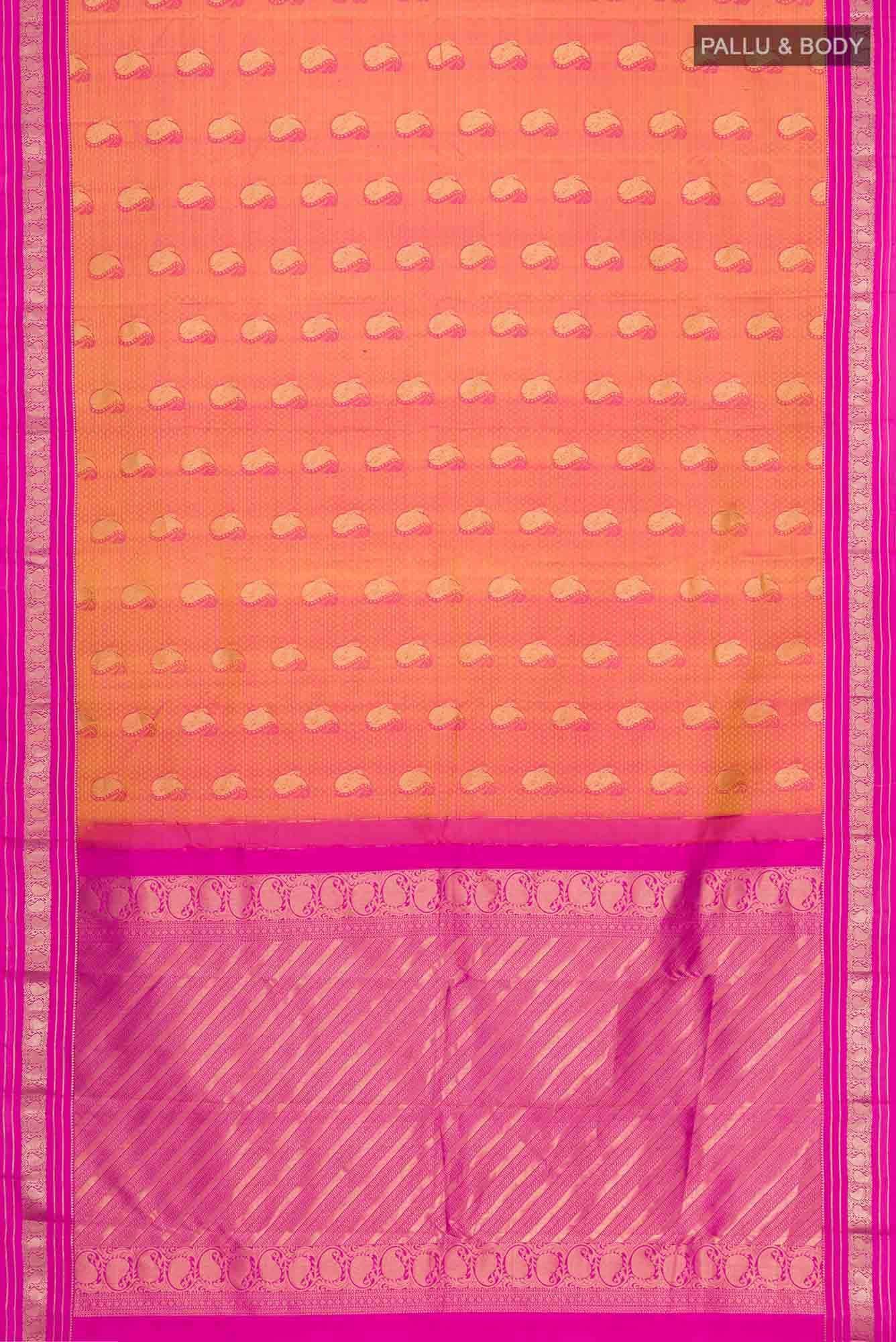 Pink Kanchipuram Silk Saree
