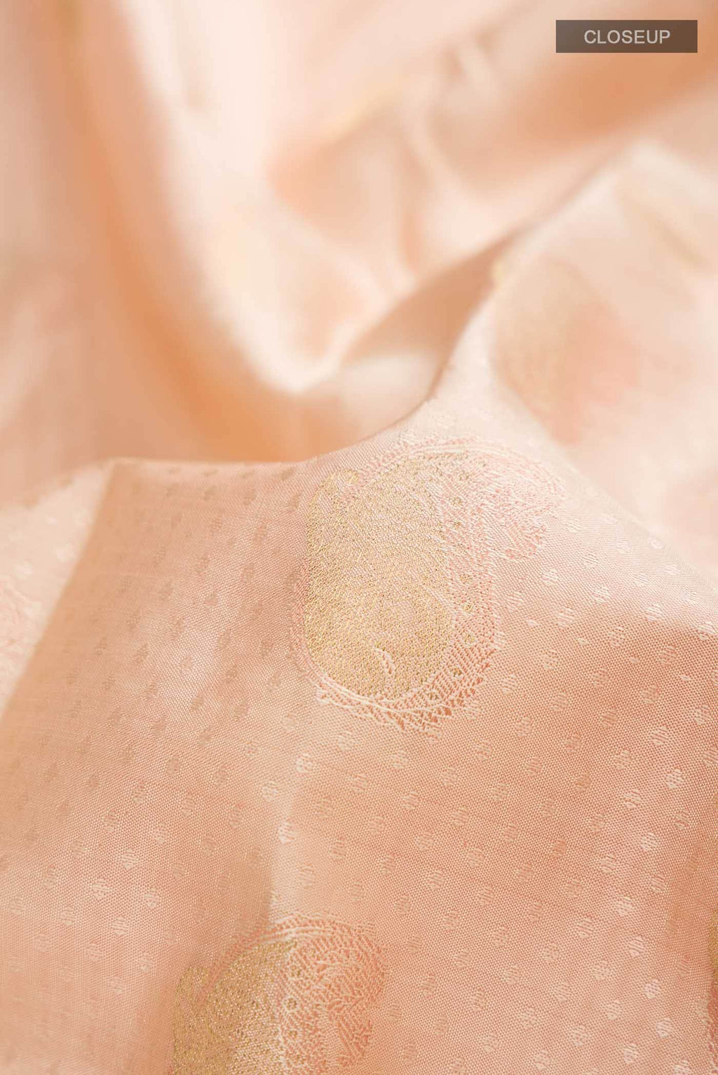 Beige Kanchipuram Silk Saree