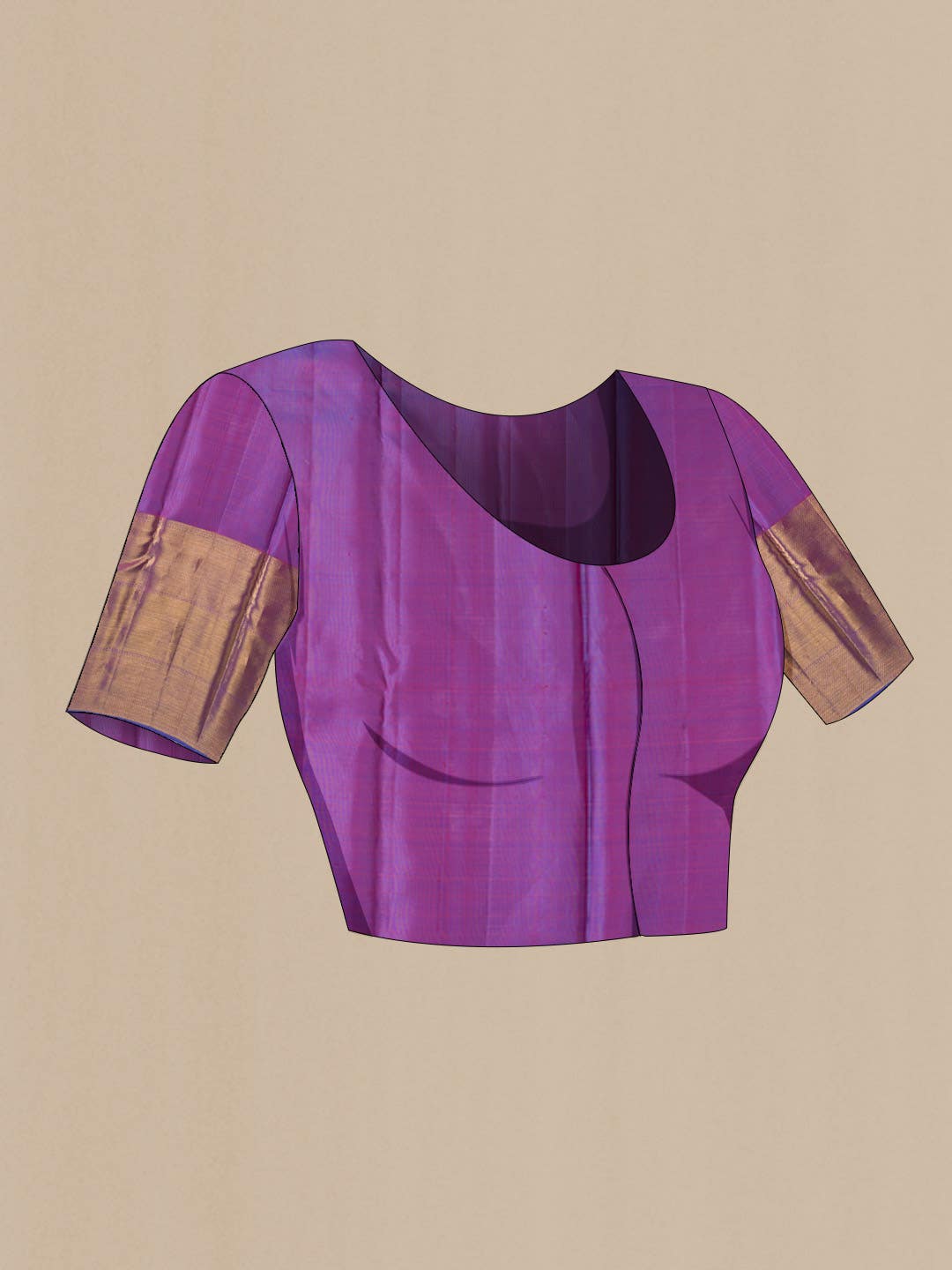 Maroon Kanchipuram Silk Saree