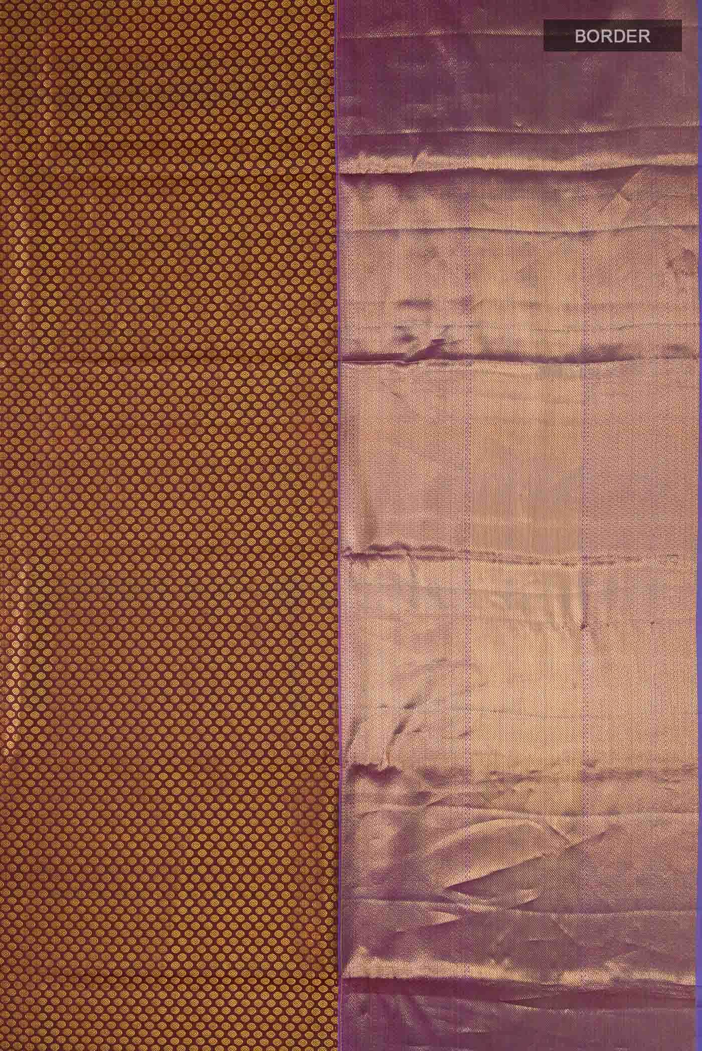 Maroon Kanchipuram Silk Saree