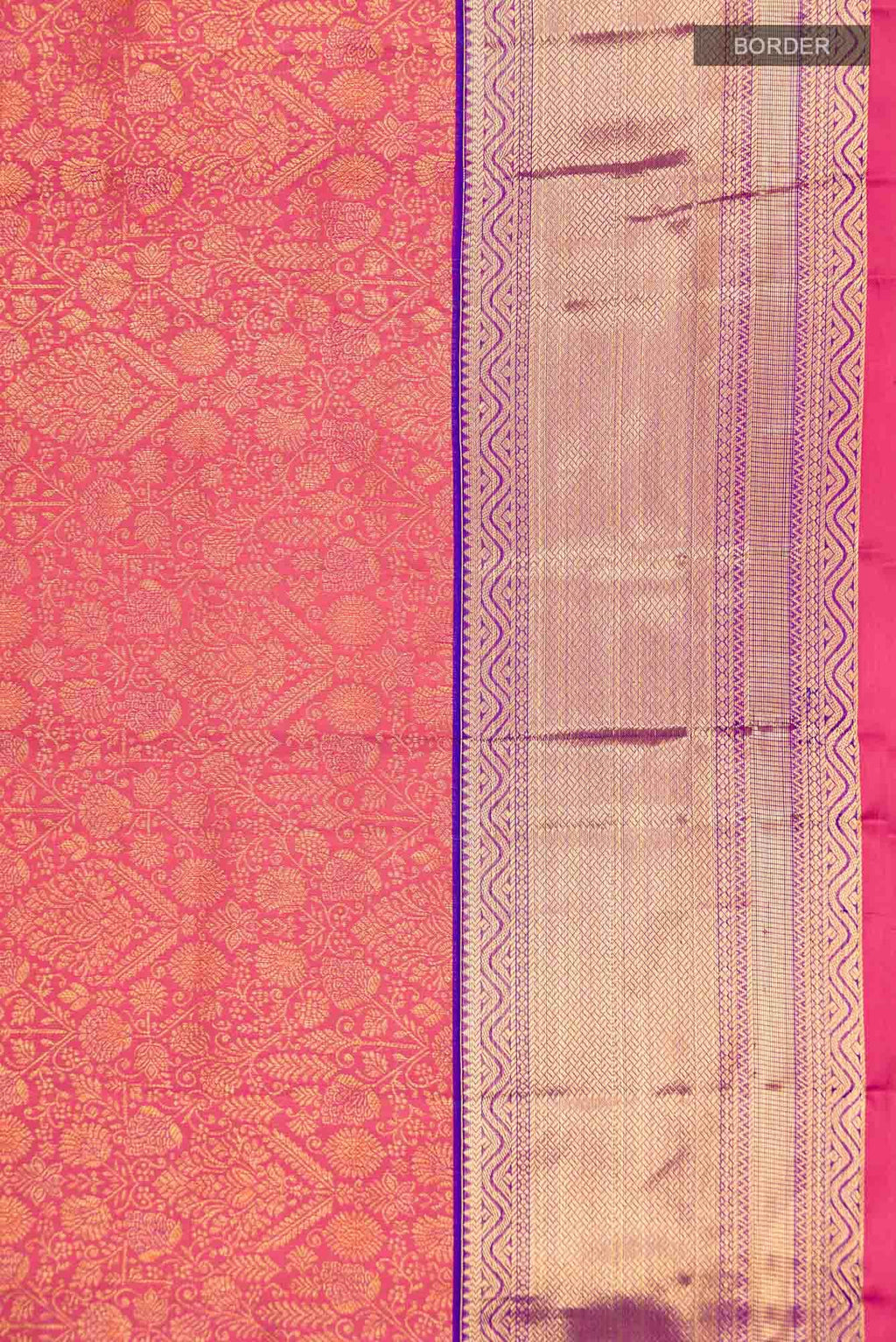 Pink Kanchipuram Silk Saree