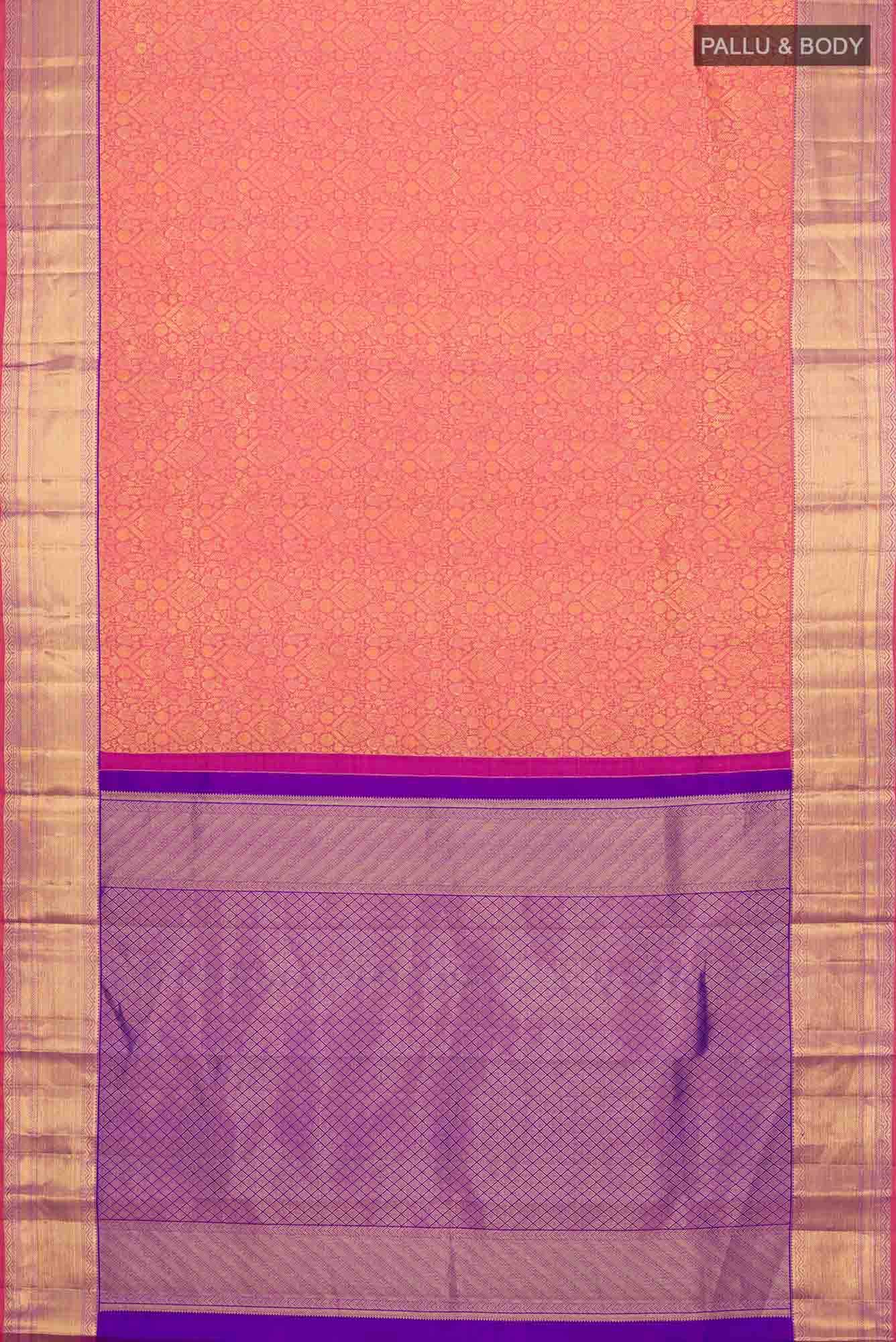 Pink Kanchipuram Silk Saree
