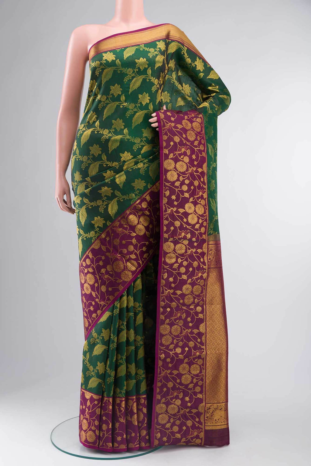 Green Kanchipuram Silk Saree