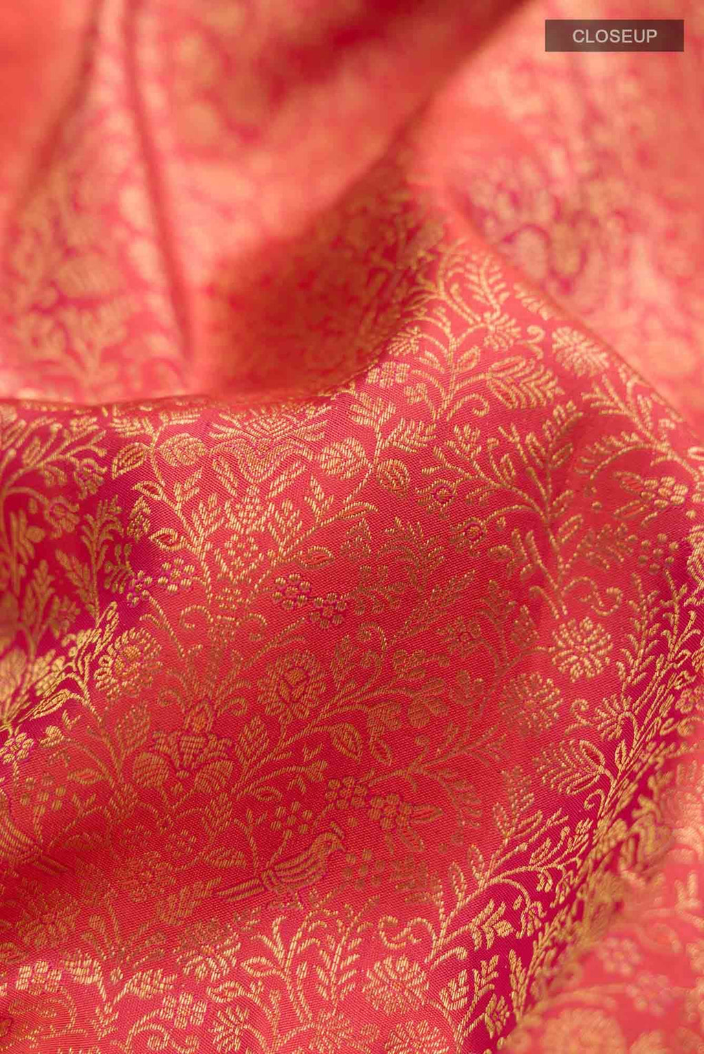 Orange Kanchipuram Silk Saree