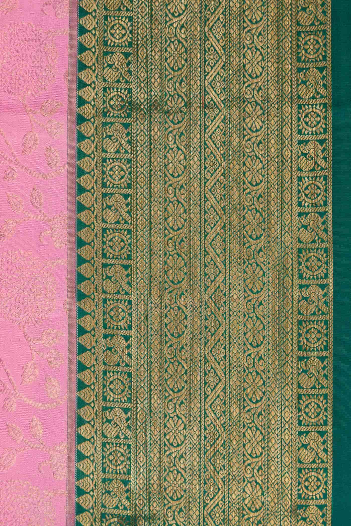 Pink Kanchipuram Silk Saree
