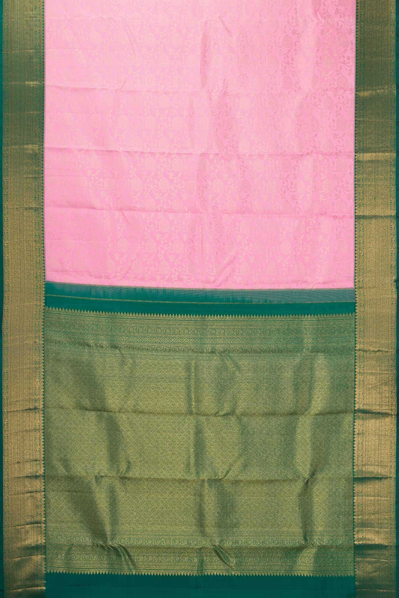 Pink Kanchipuram Silk Saree