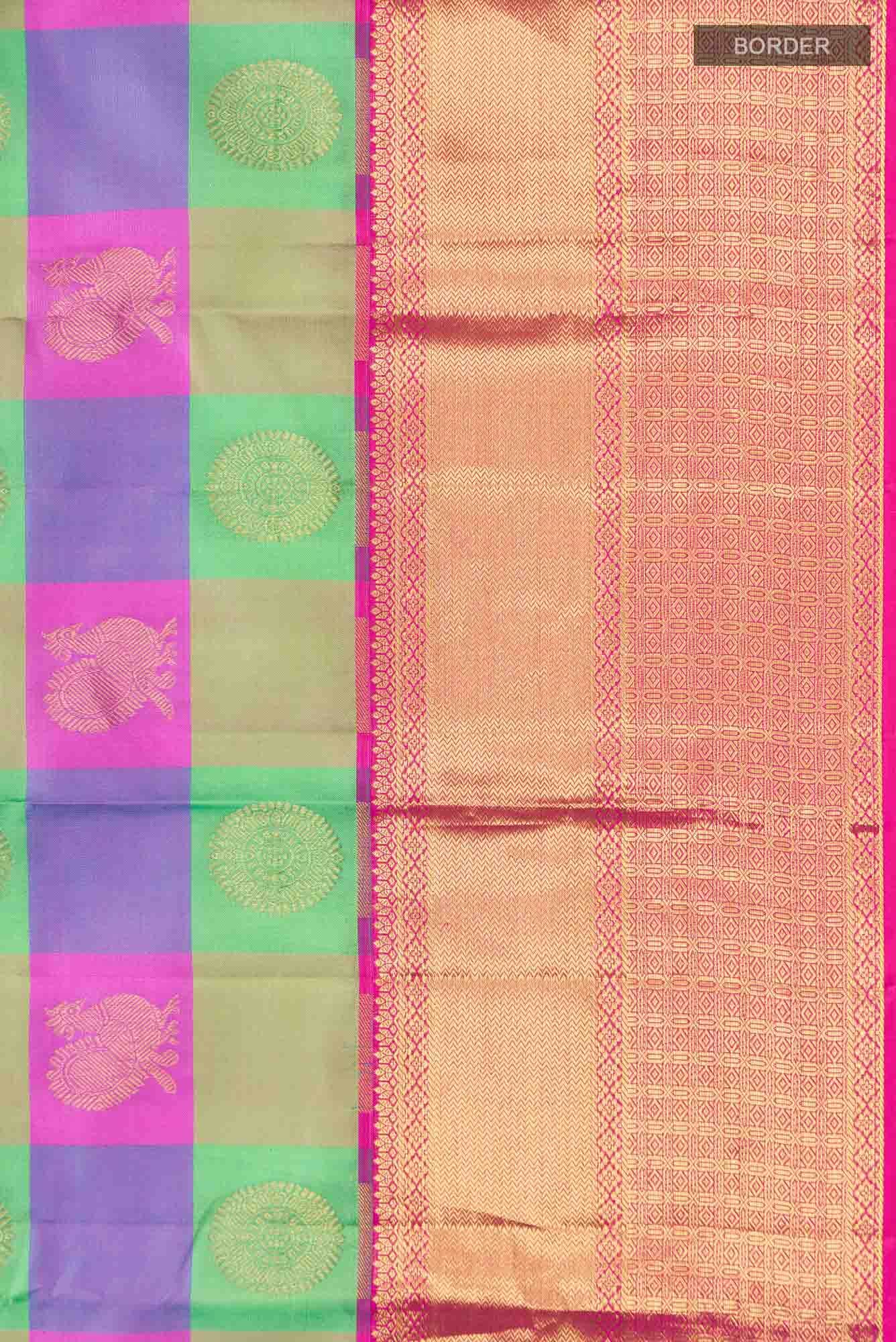 Multi Kanchipuram Silk Saree