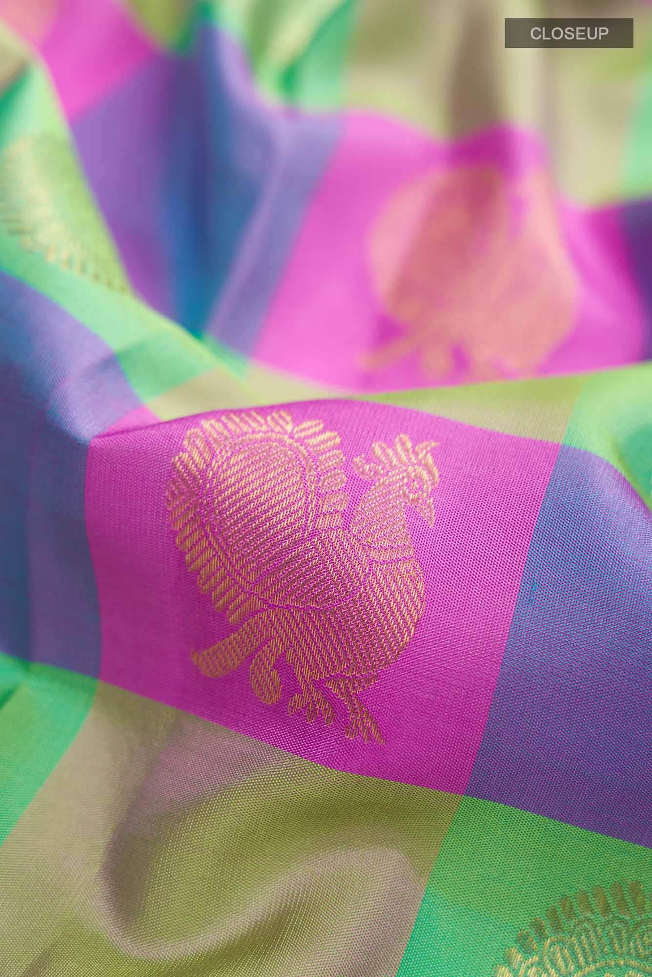 Multi Kanchipuram Silk Saree