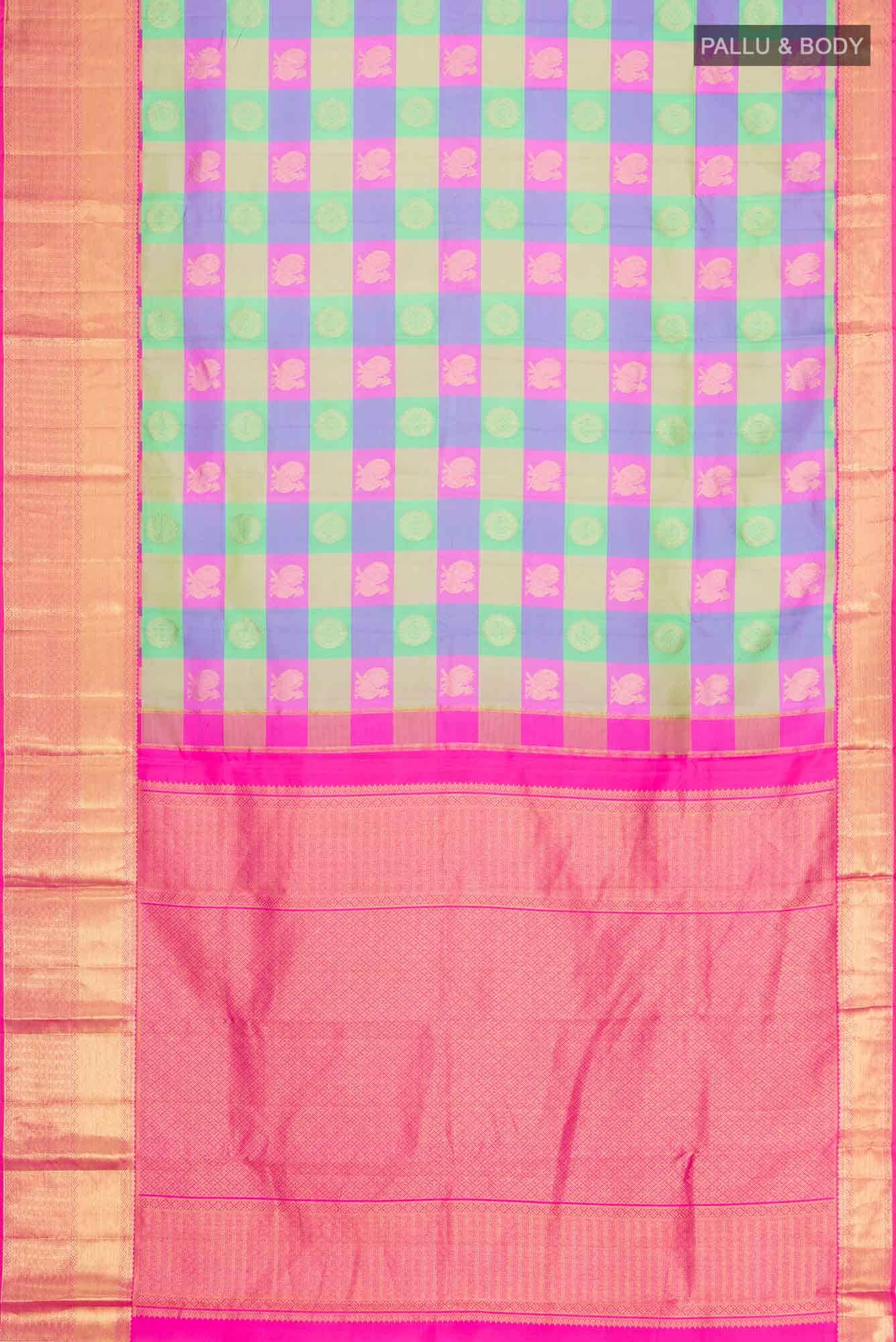 Multi Kanchipuram Silk Saree