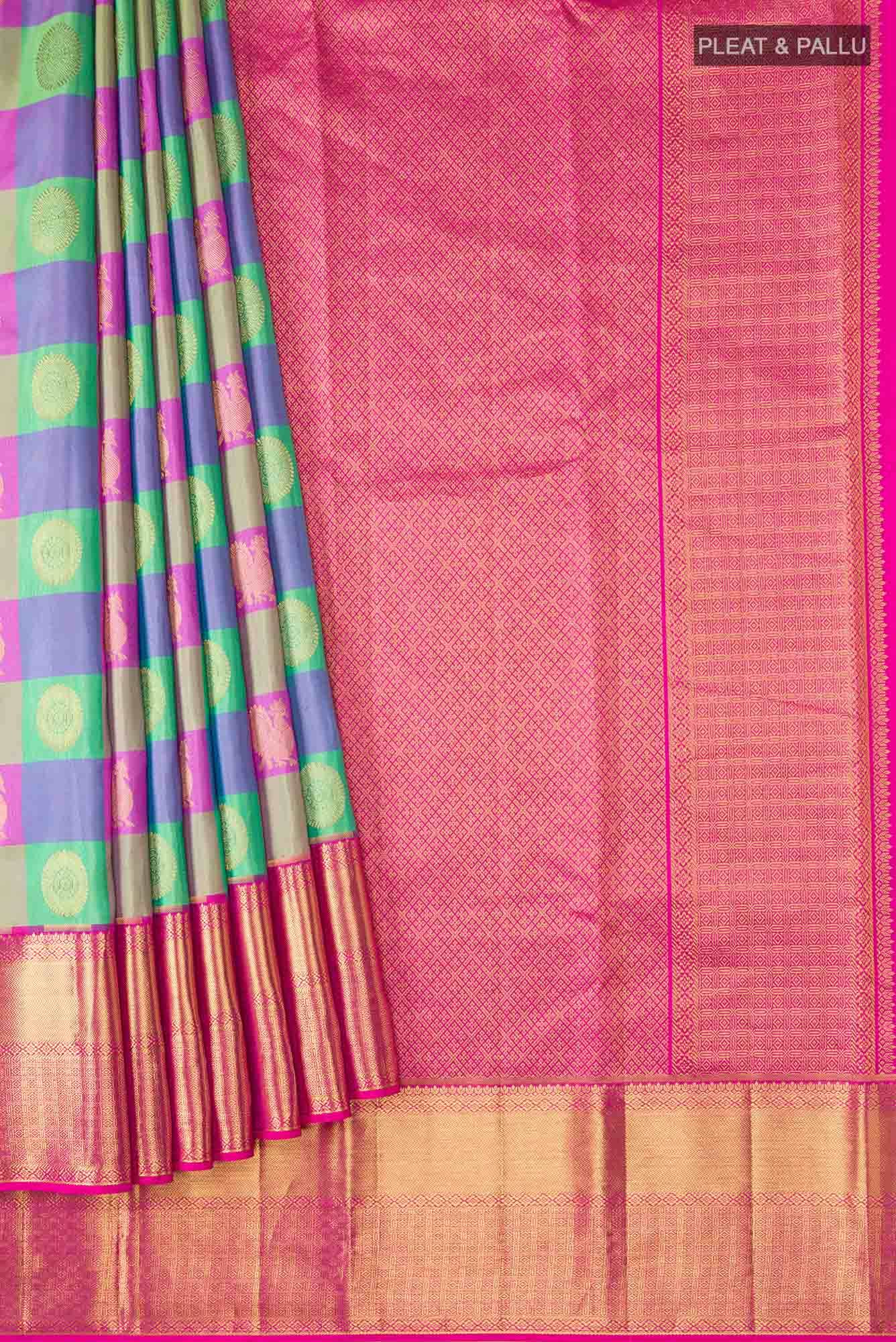 Multi Kanchipuram Silk Saree