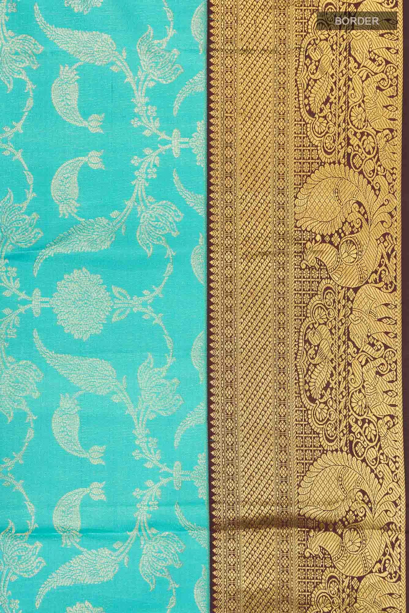 Blue Kanchipuram Silk Saree