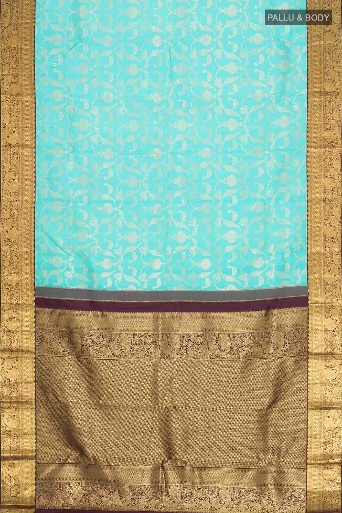 Blue Kanchipuram Silk Saree
