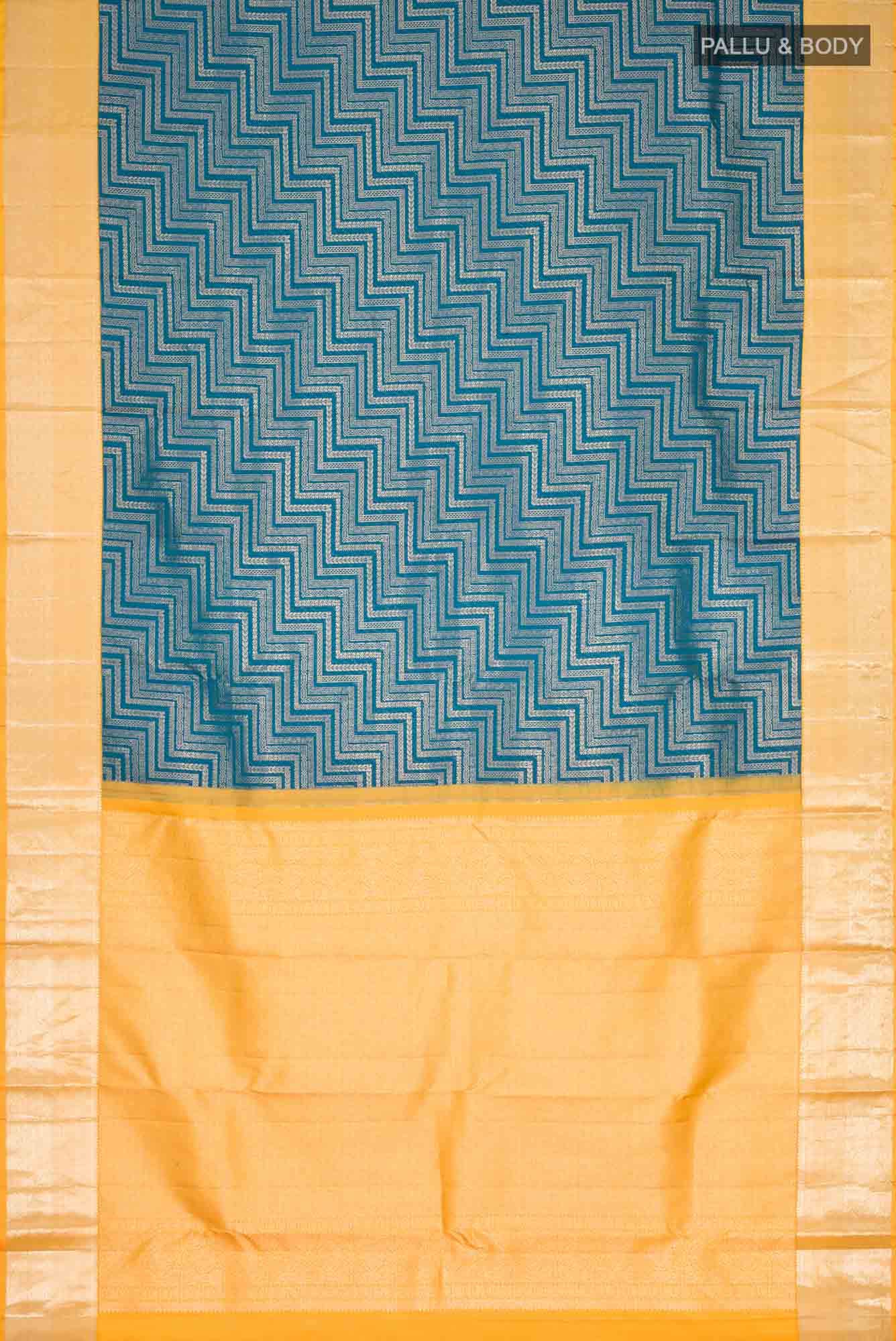 Blue Kanchipuram Silk Saree
