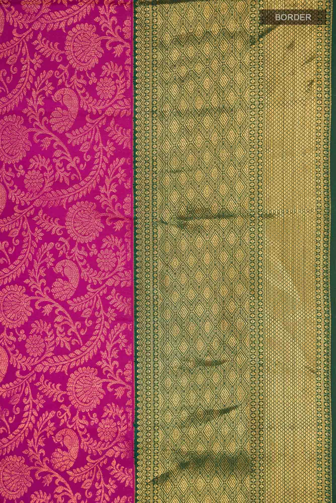 Rani Pink Kanchipuram Silk Saree