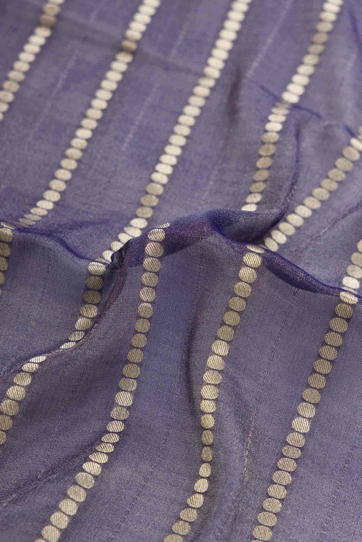 Navy Blue Mysore Georgette Saree