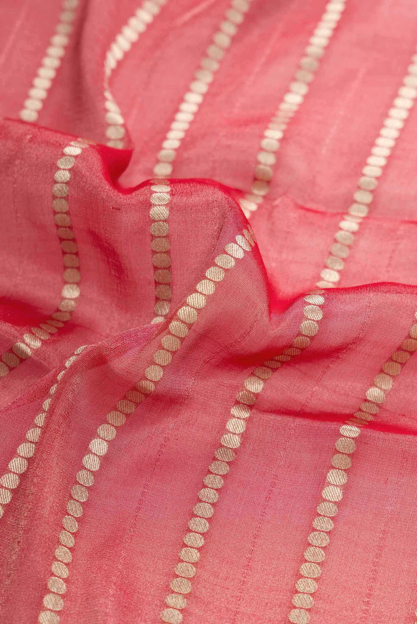 Red Mysore Georgette Saree