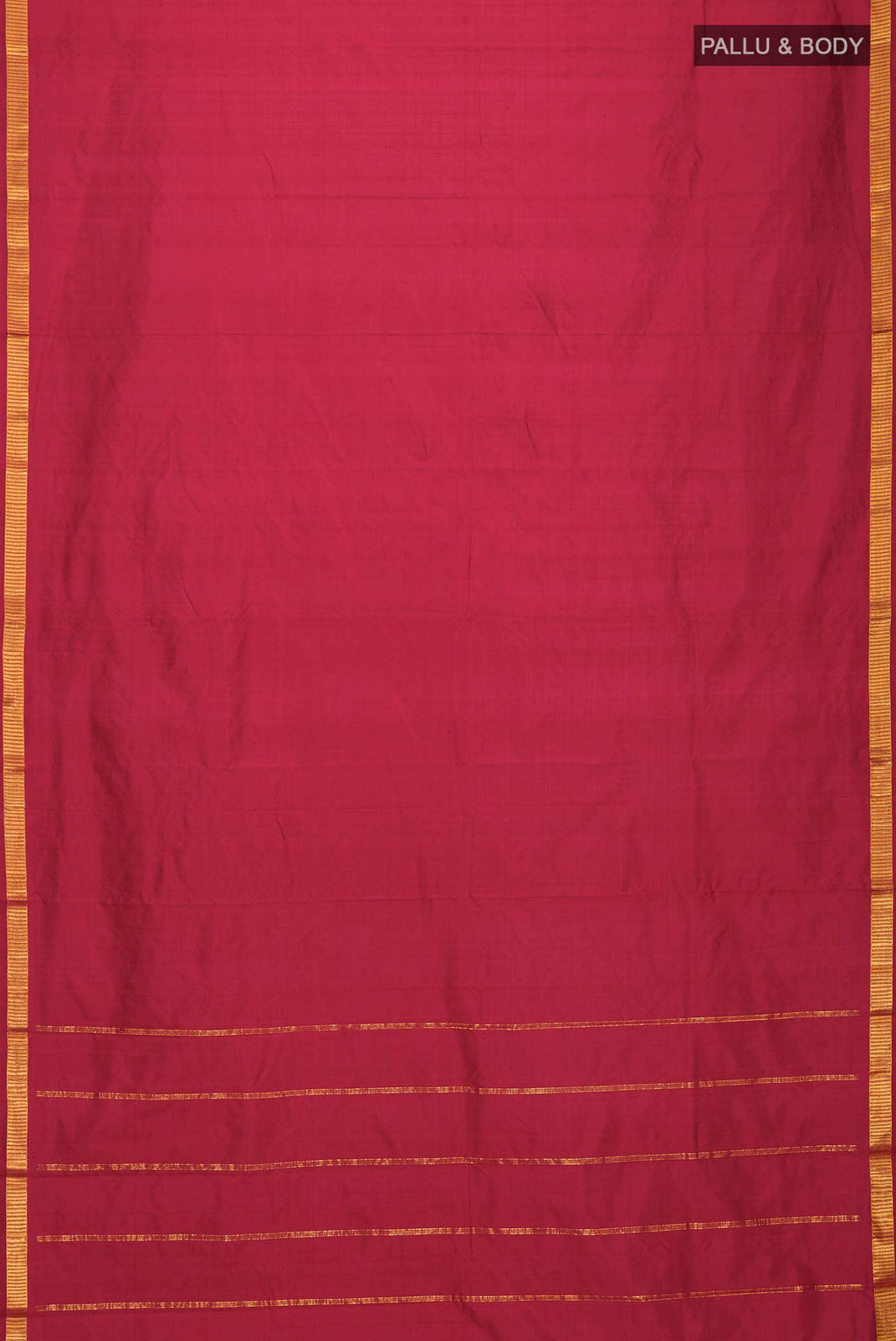 Maroon Kanchipuram Silk Saree