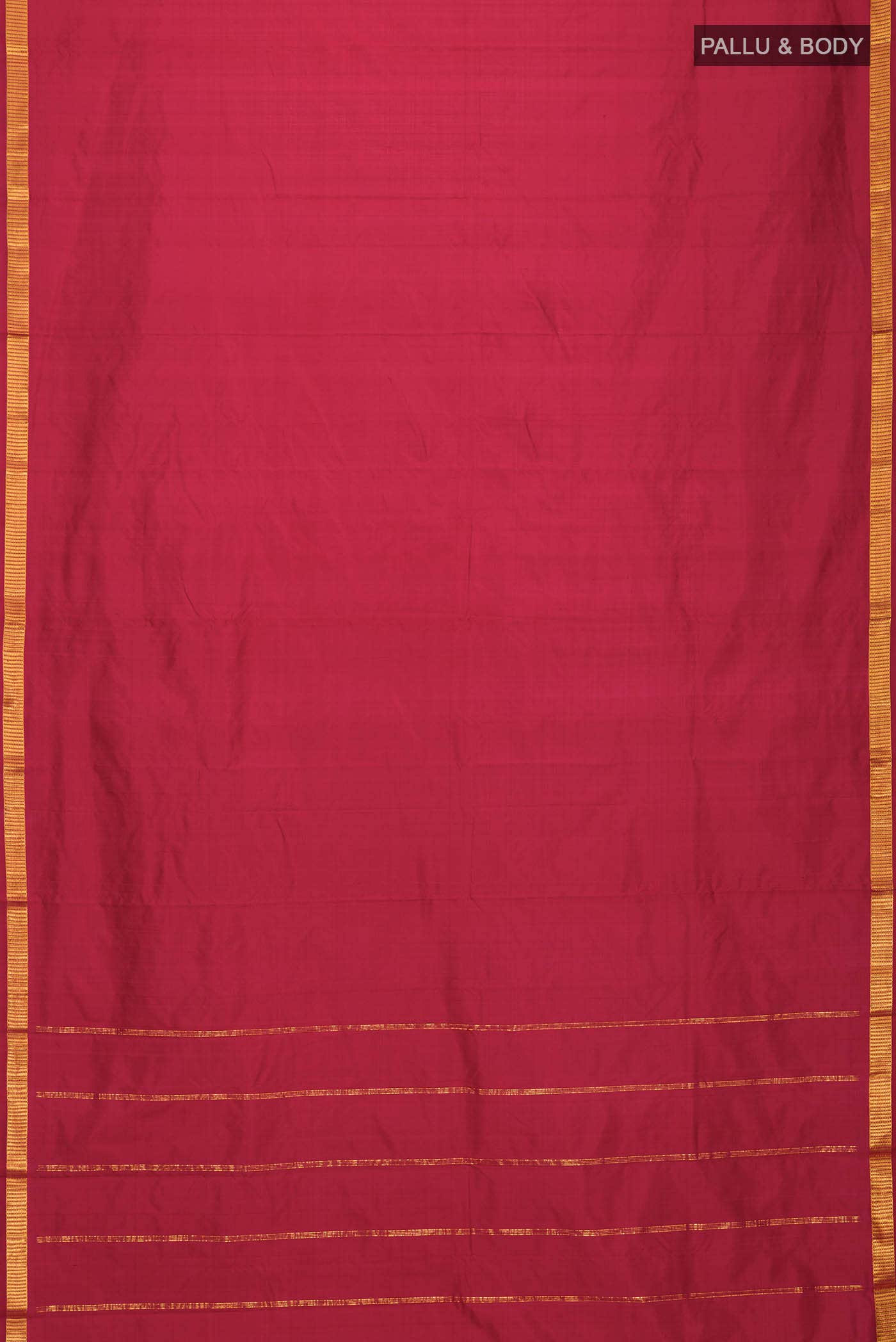 Maroon Kanchipuram Silk Saree