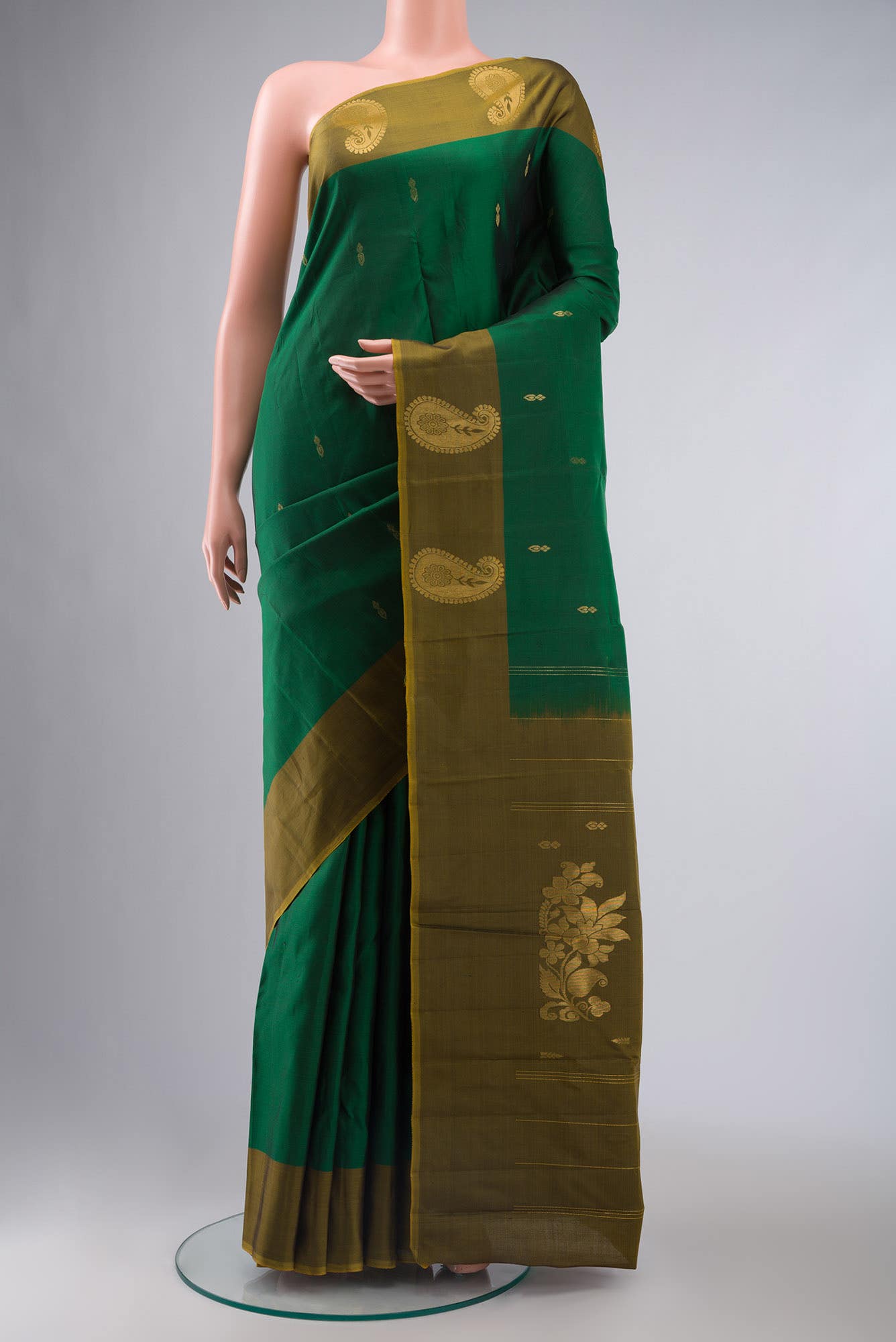 Green Kanchipuram Silk Saree