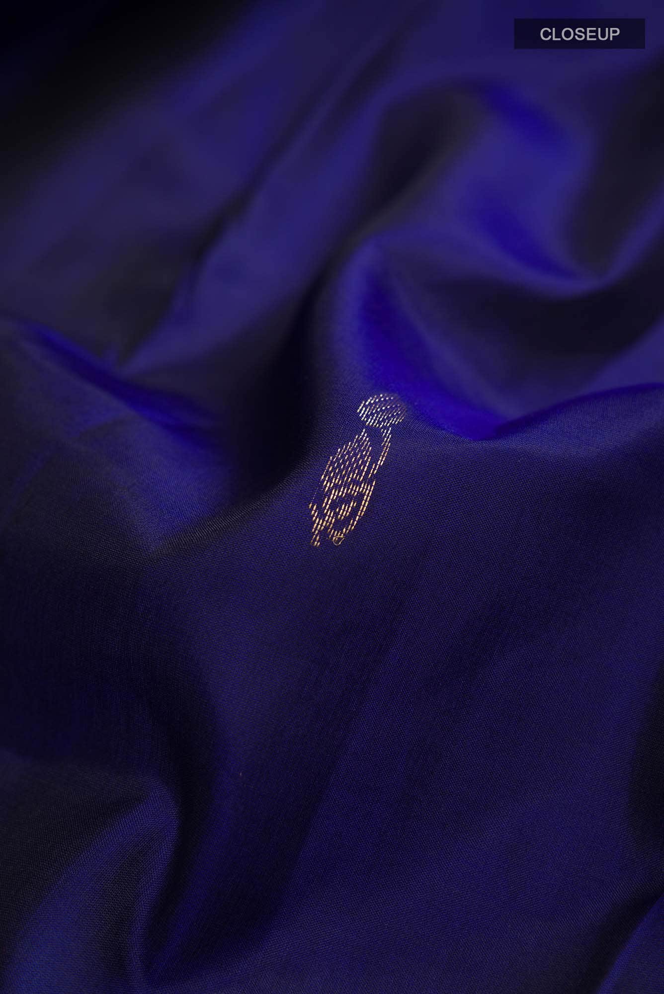 Blue Kanchipuram Silk Saree