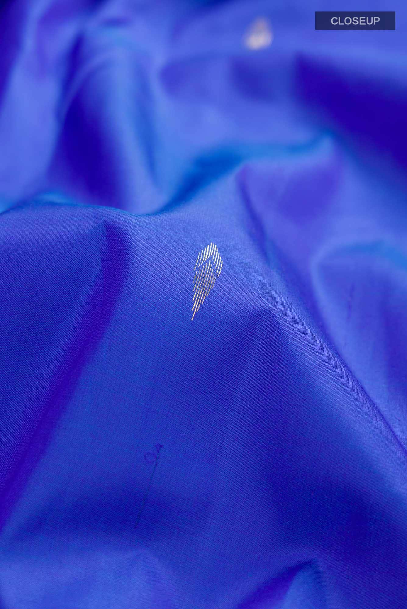 Blue Kanchipuram Silk Saree