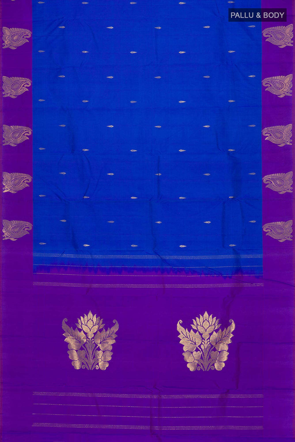 Blue Kanchipuram Silk Saree