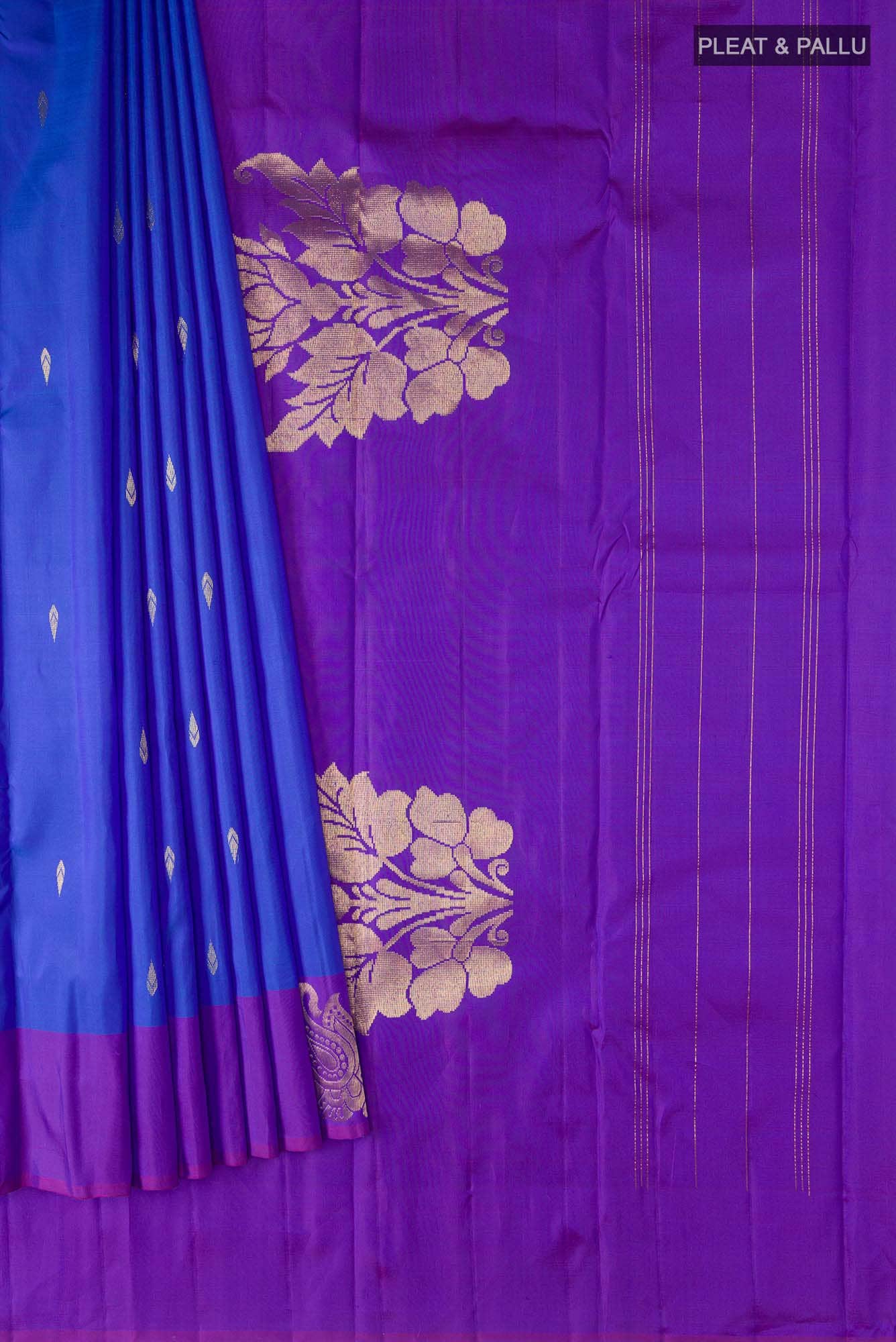 Blue Kanchipuram Silk Saree