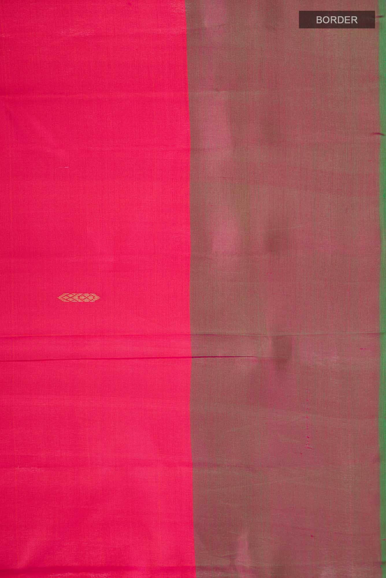 Pink with Orange Dual Tone Kanchipuram Silk Saree
