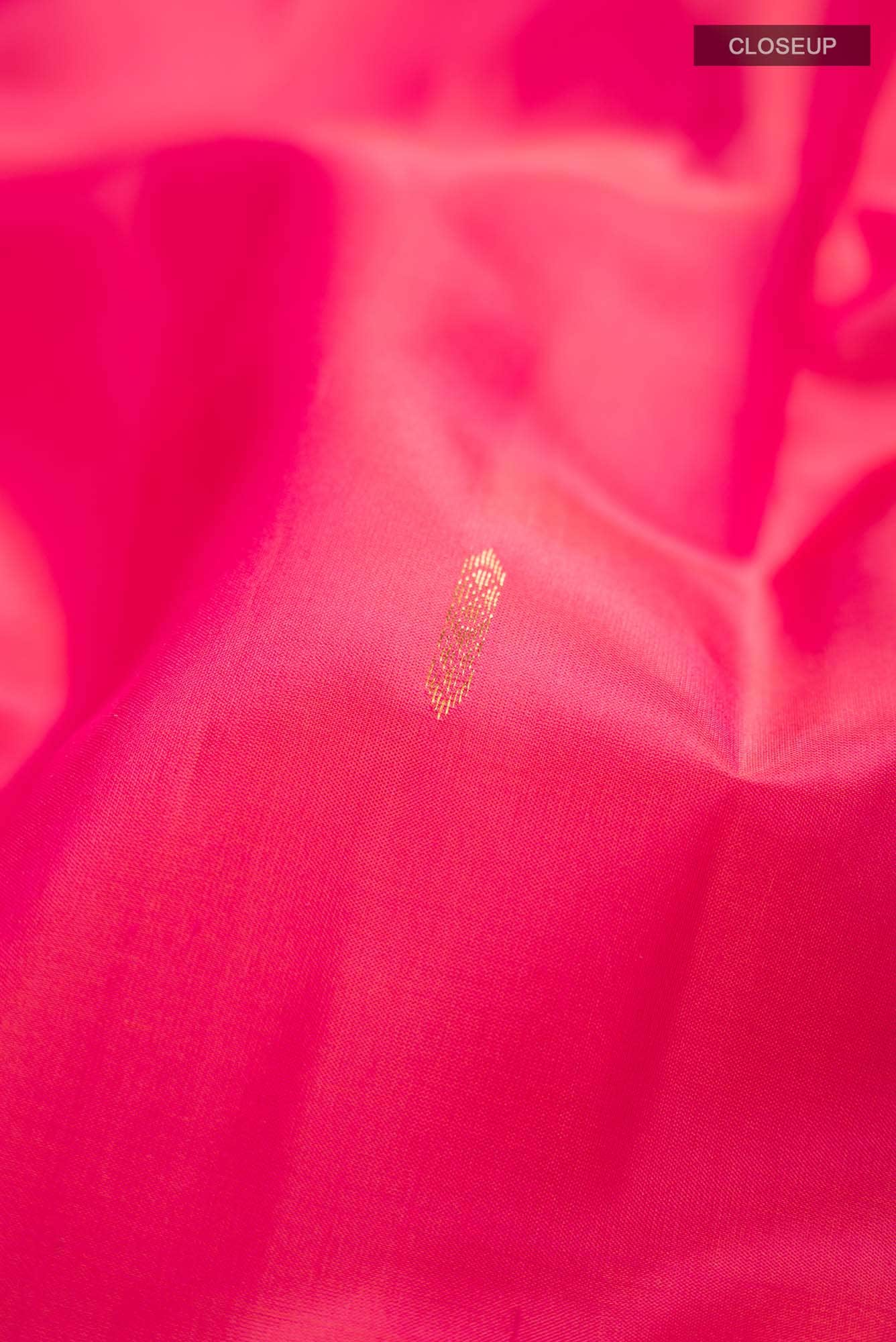 Pink with Orange Dual Tone Kanchipuram Silk Saree