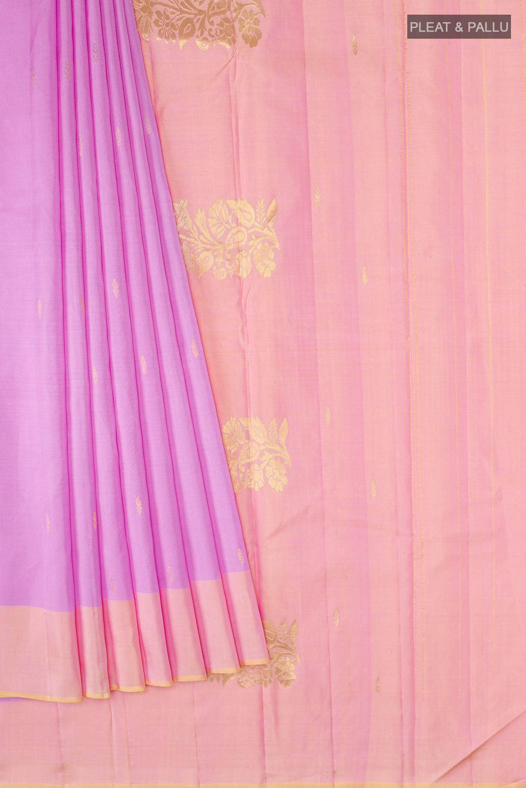 Lavender Kanchipuram Silk Saree
