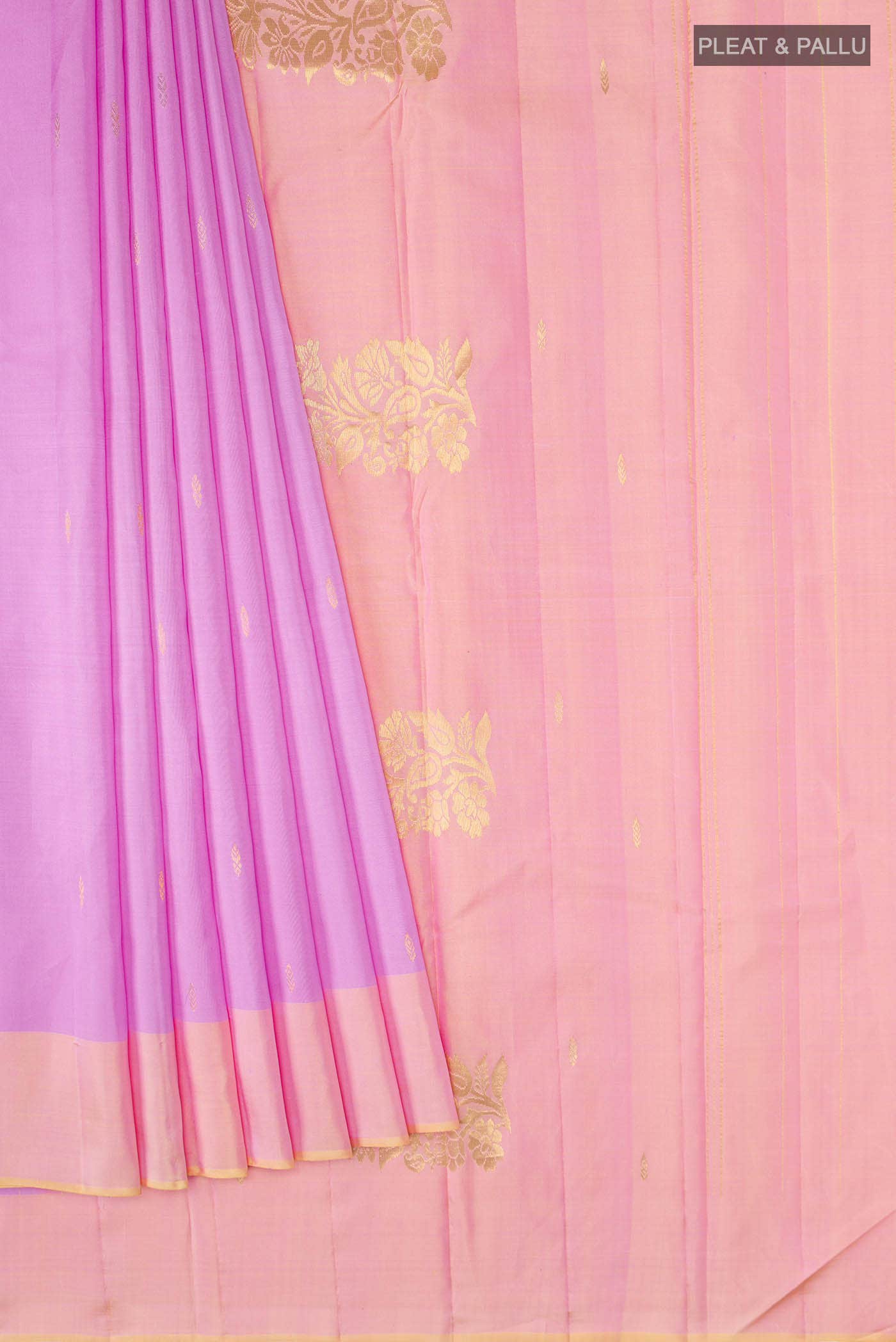 Lavender Kanchipuram Silk Saree