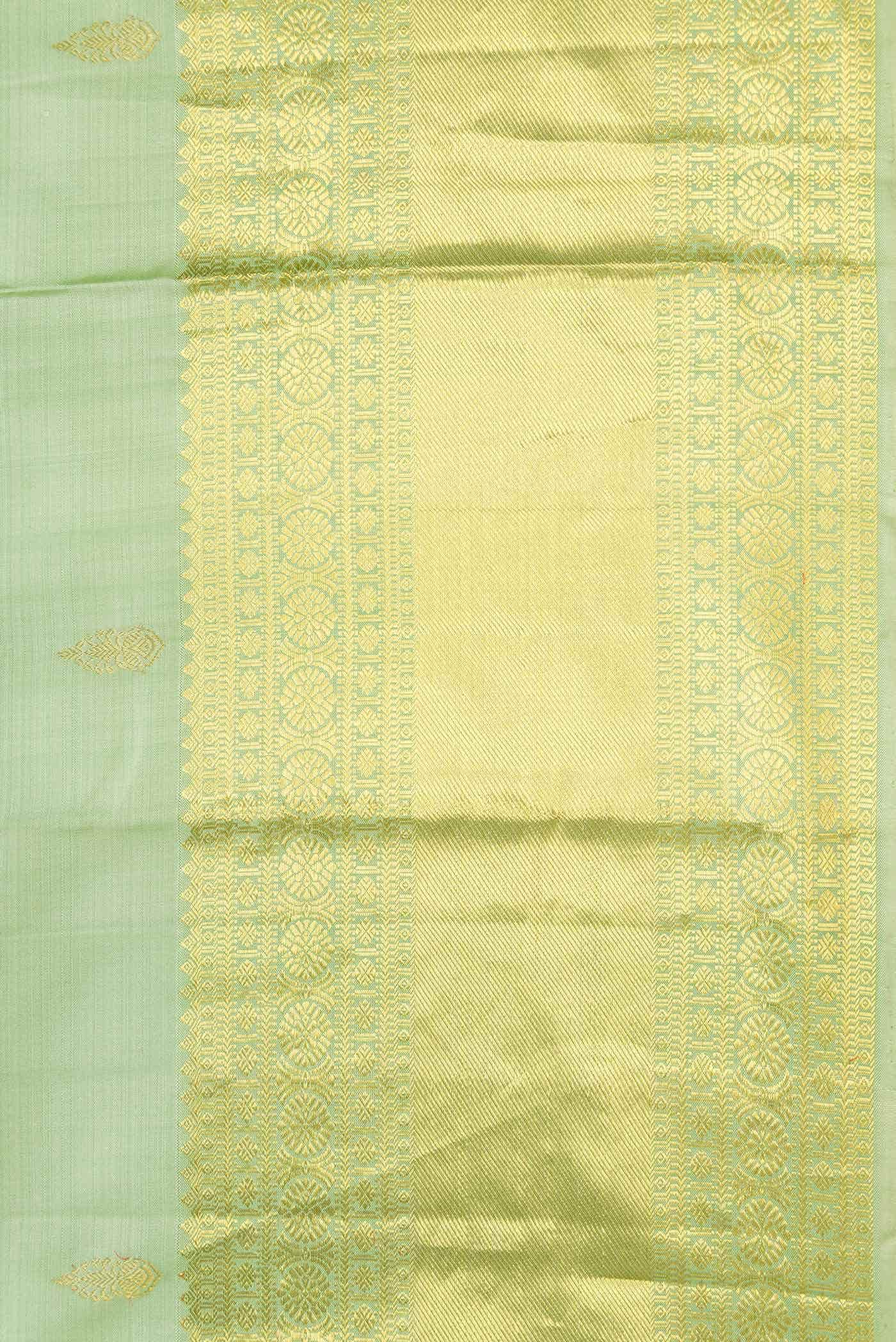 Light Green Dual Tone Kanchipuram Silk Saree