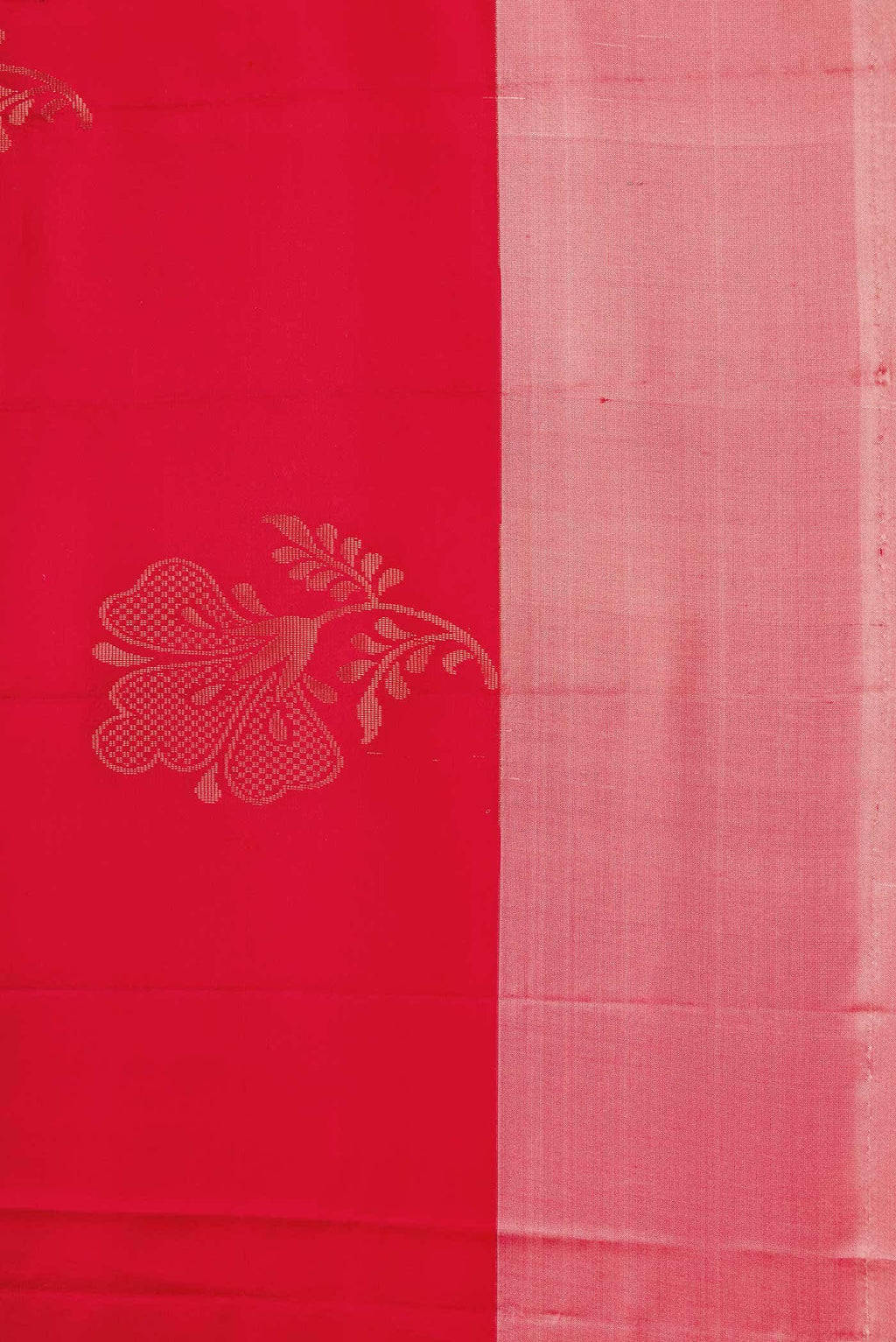 Red Dual Tone Soft Silk Saree