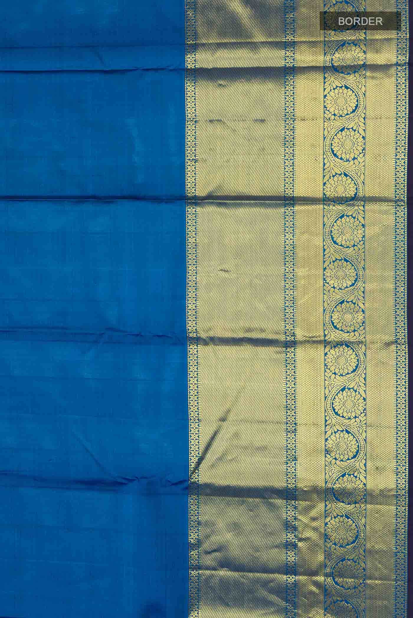 Blue Kanchipuram Silk Saree
