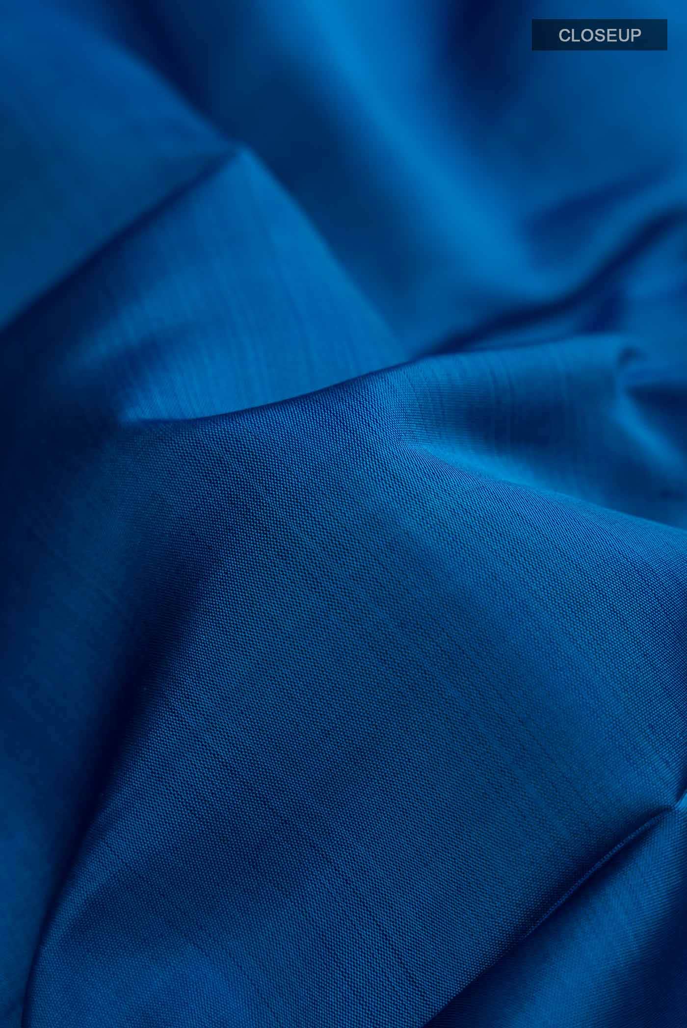 Blue Kanchipuram Silk Saree